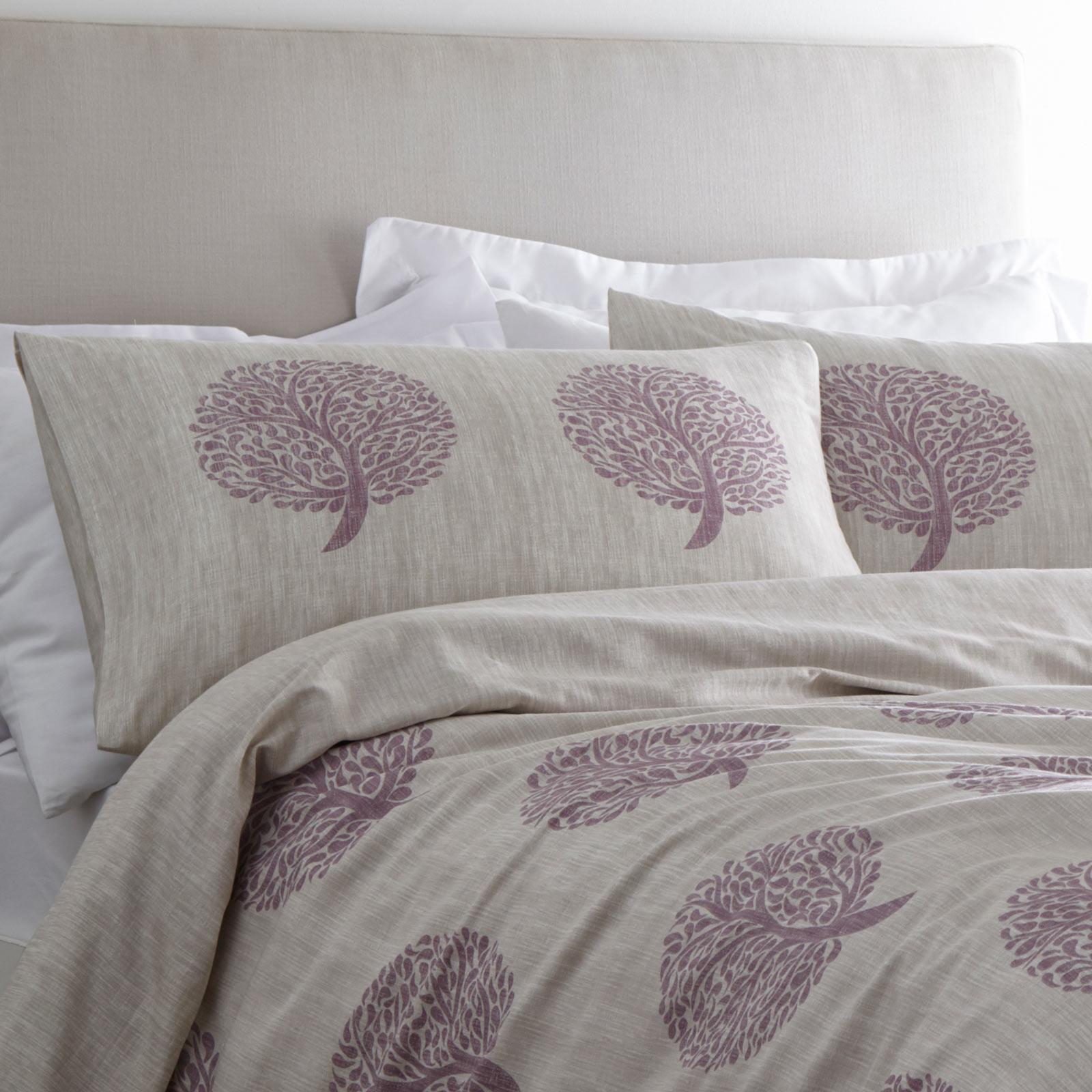 Violet housses de couette arbre Imprimer coton DE 200 fils avec Housse de couette Ensembles De Literie