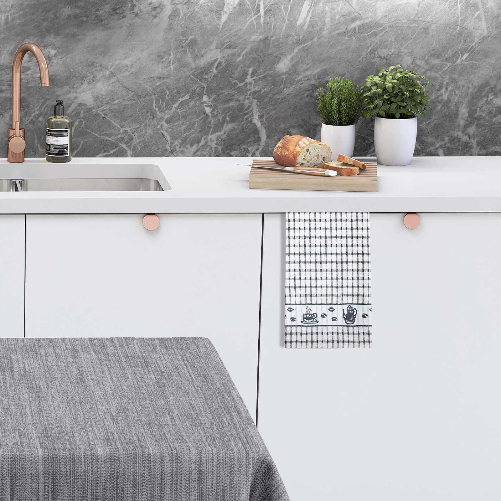 Packs of 2 4 6 12 Tea Towels 100 Cotton Terry Kitchen Dish Drying