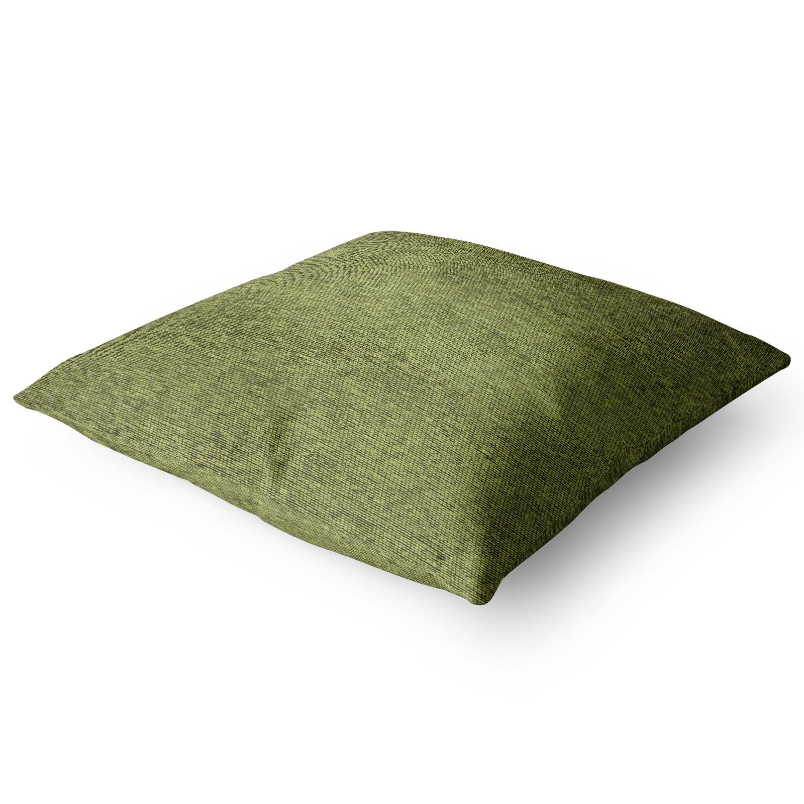 Green Lime Natural Cream Cushion Covers 18" x 18" (45cm x 45cm) Cover