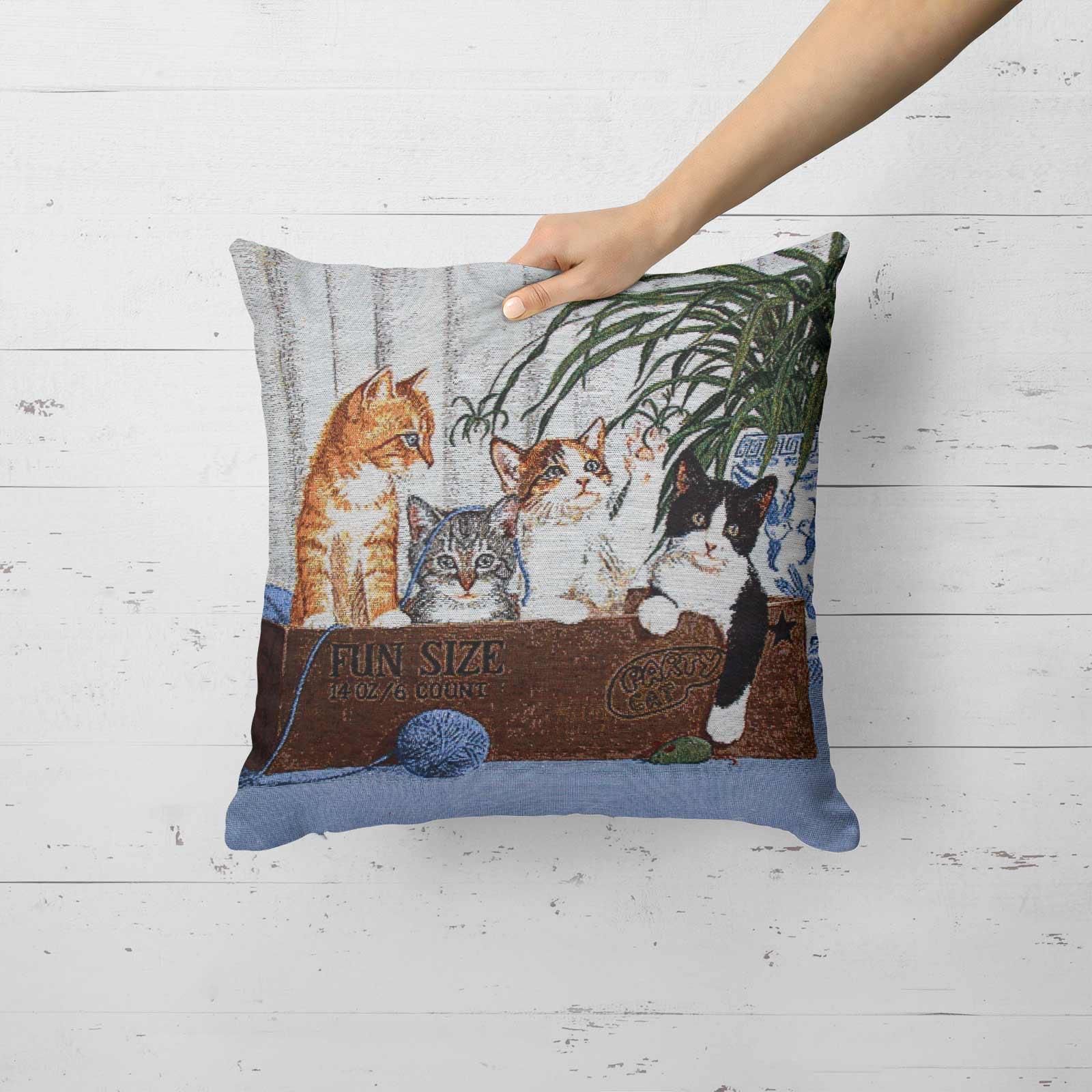 Cats & Dogs Cushion Covers Tapestry Cute Vintage 18" 45cm Filled