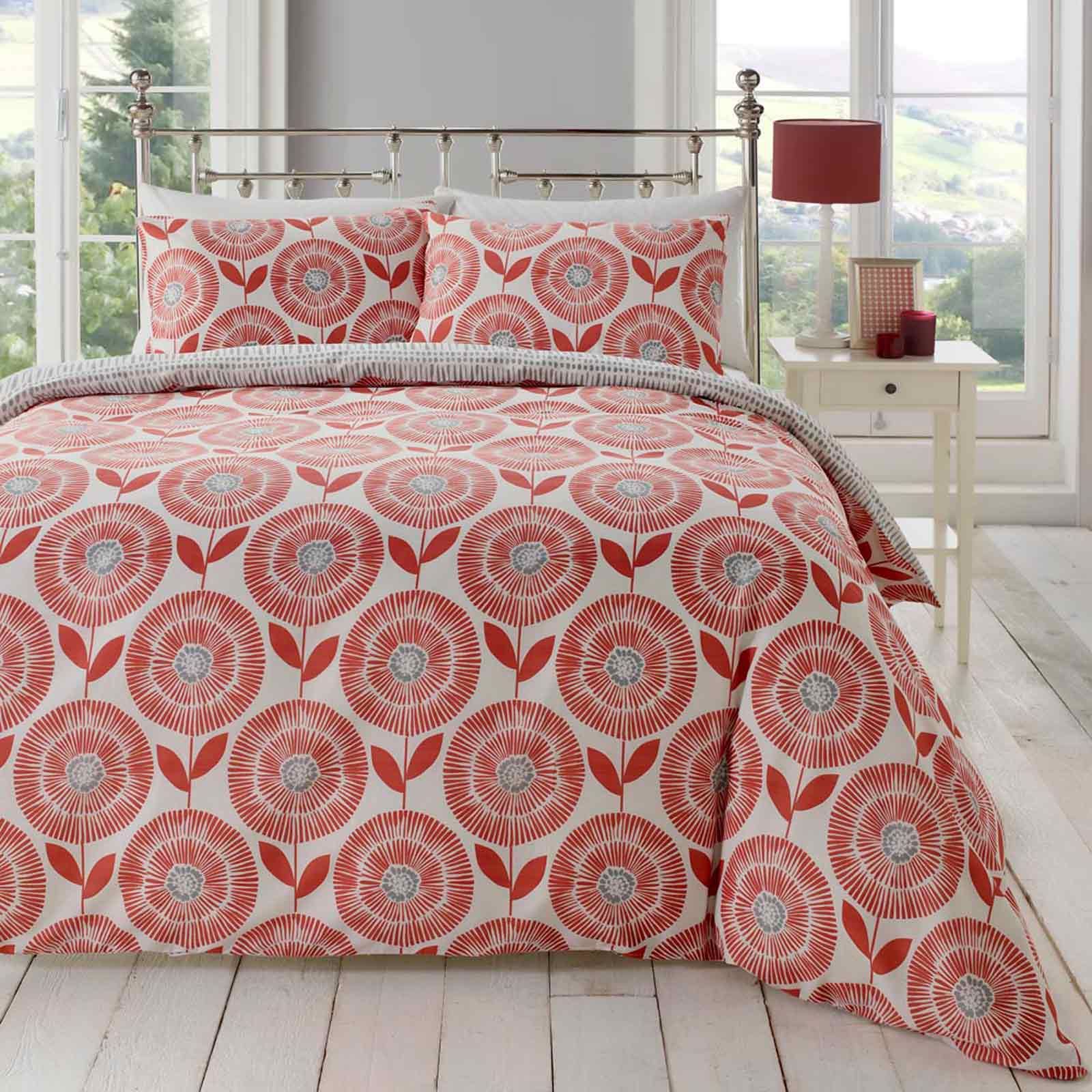 Duvet Covers Spice Terracotta Copper Quilt Covers Printed Bedding Sets