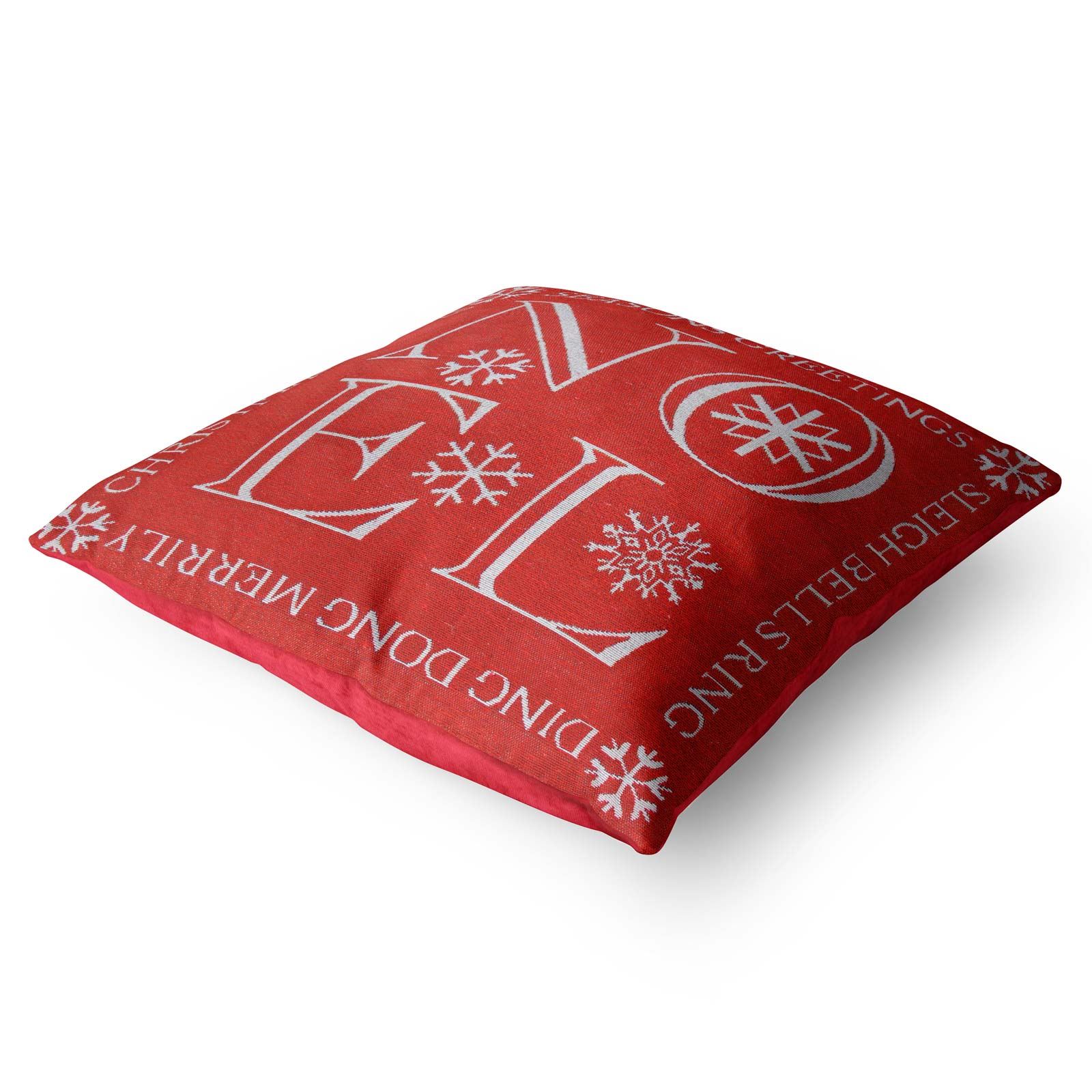 Christmas Cushion Cover Luxury Festive Xmas Chenille Tapestry Cushion