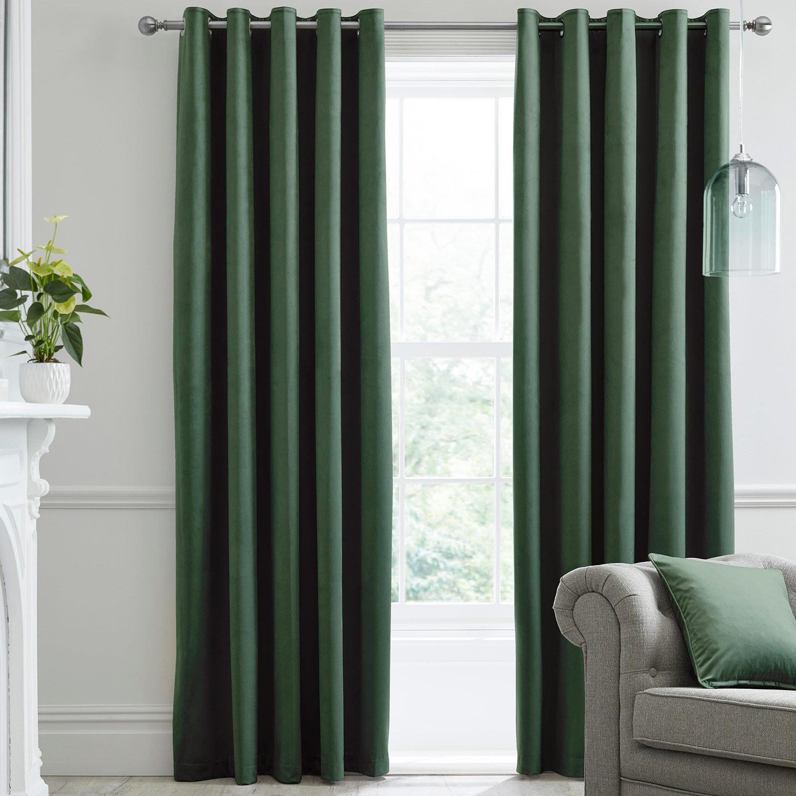 Blackout Eyelet Curtains Montrose Velvet Curtain Pairs Laurence Llewelyn-Bowen Świetna wartość, prawdziwa gwarancja
