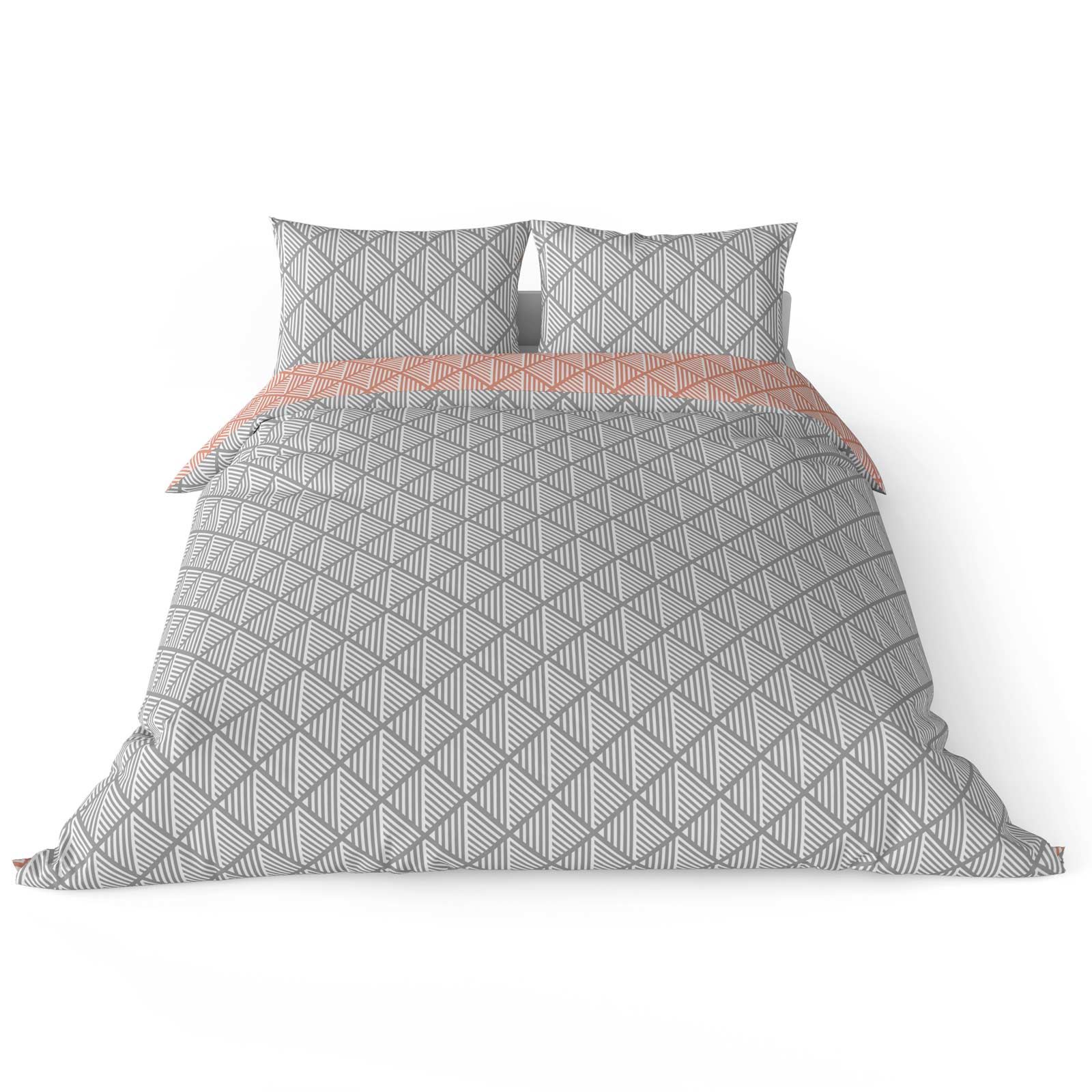 Silver Duvet Cover Grey Printed / Jacquard Quilt Set Bedding Covers