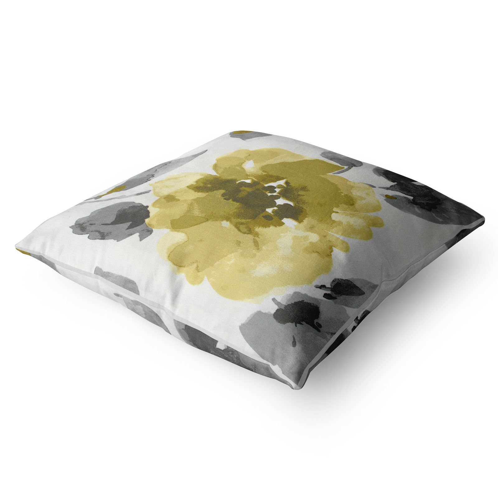 Grey Ochre Mustard Cushion Cover Collection 17"/18" Covers Filled