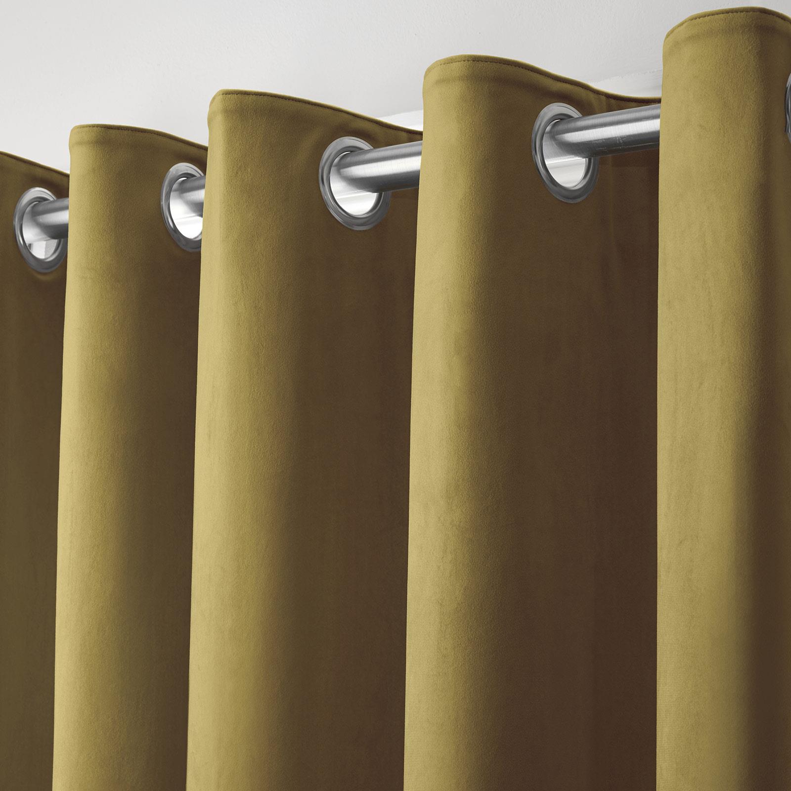 Blackout Eyelet Curtains Montrose Velvet Curtain Pairs Laurence Llewelyn-Bowen Świetna wartość, prawdziwa gwarancja
