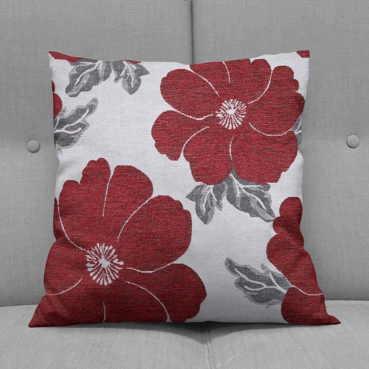 Red Cushion Covers Wine Burgundy Sofa Throw Filled Cushions Cover 17