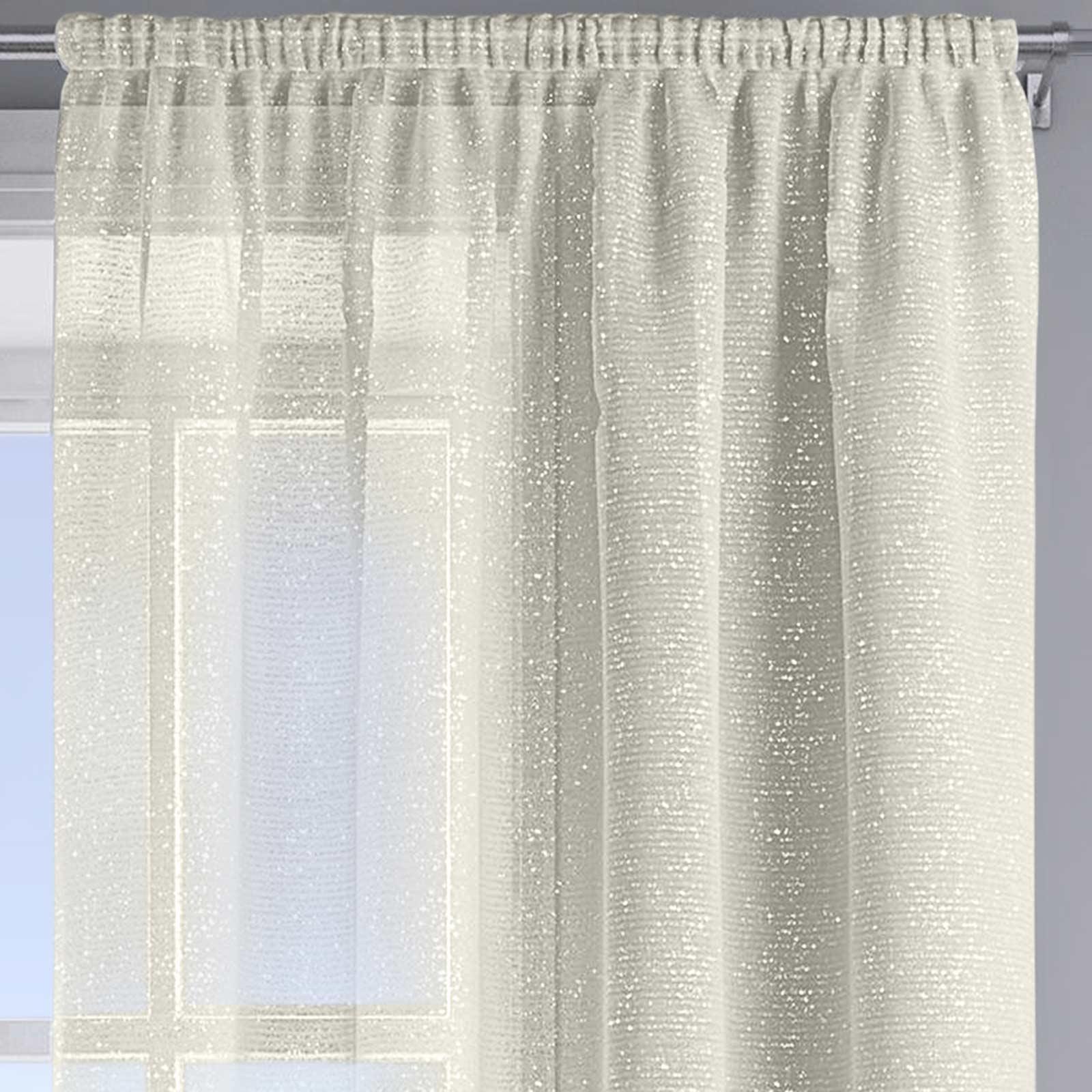 Mobel Wohnen Cream Shimmering Glitter Tassel Border On Cream