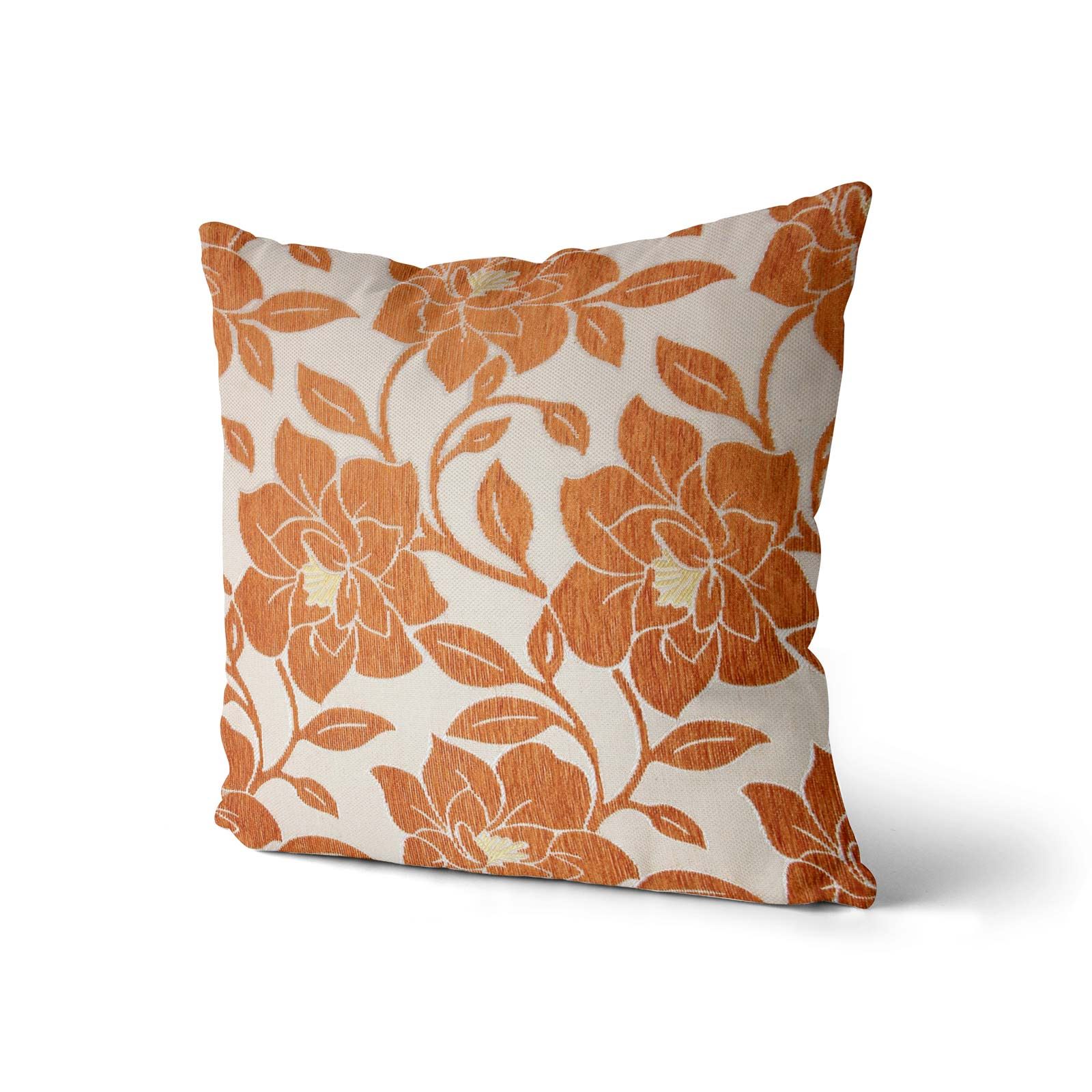 Orange Terracotta Natural Cream Cushion Covers 18"x18"(45cmx45cm) Cover