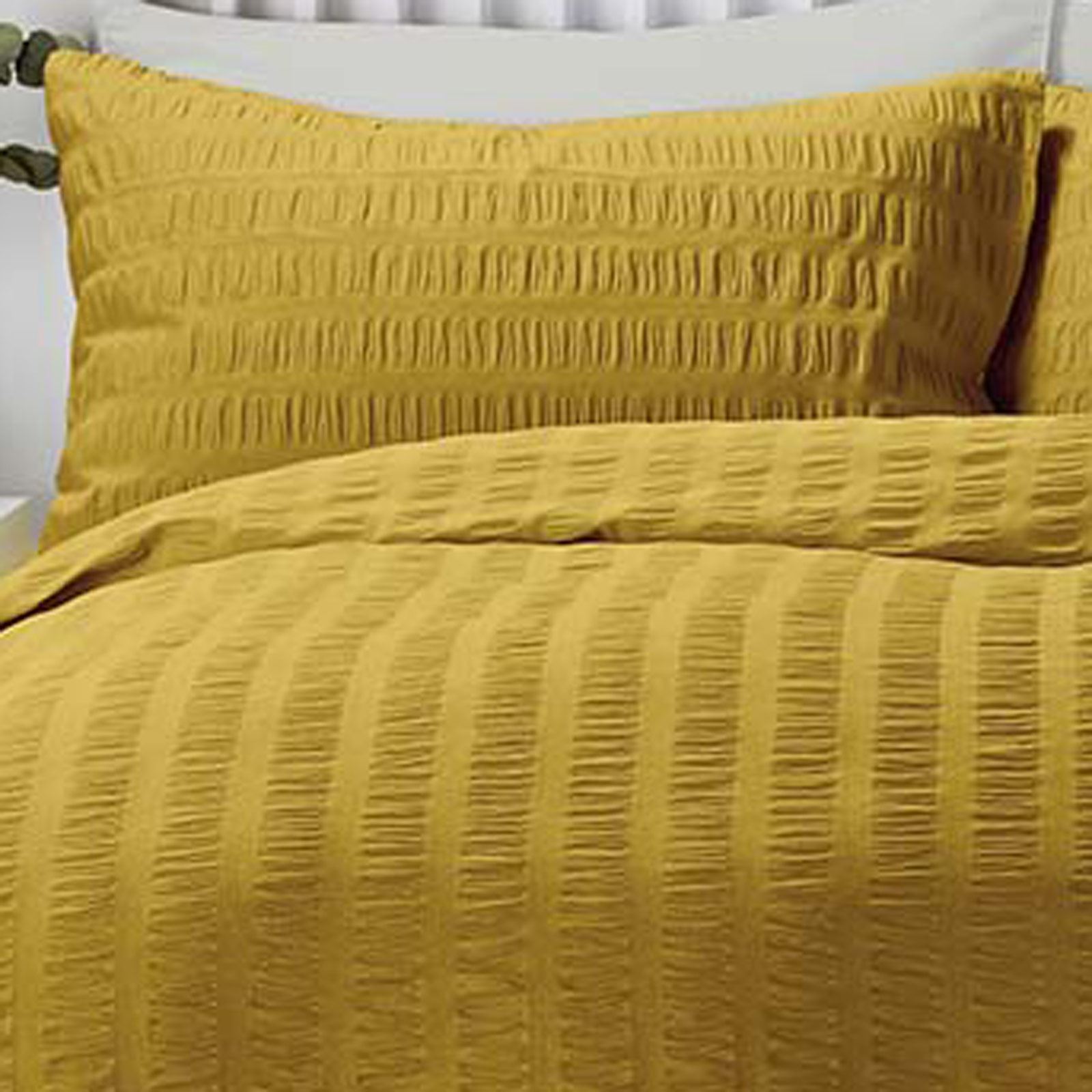 Gold Duvet Cover Mustard Yellow Printed / Jacquard Quilt Set Bedding