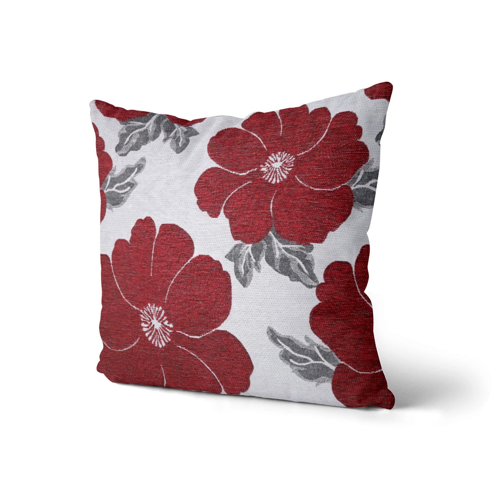 wine red cushions