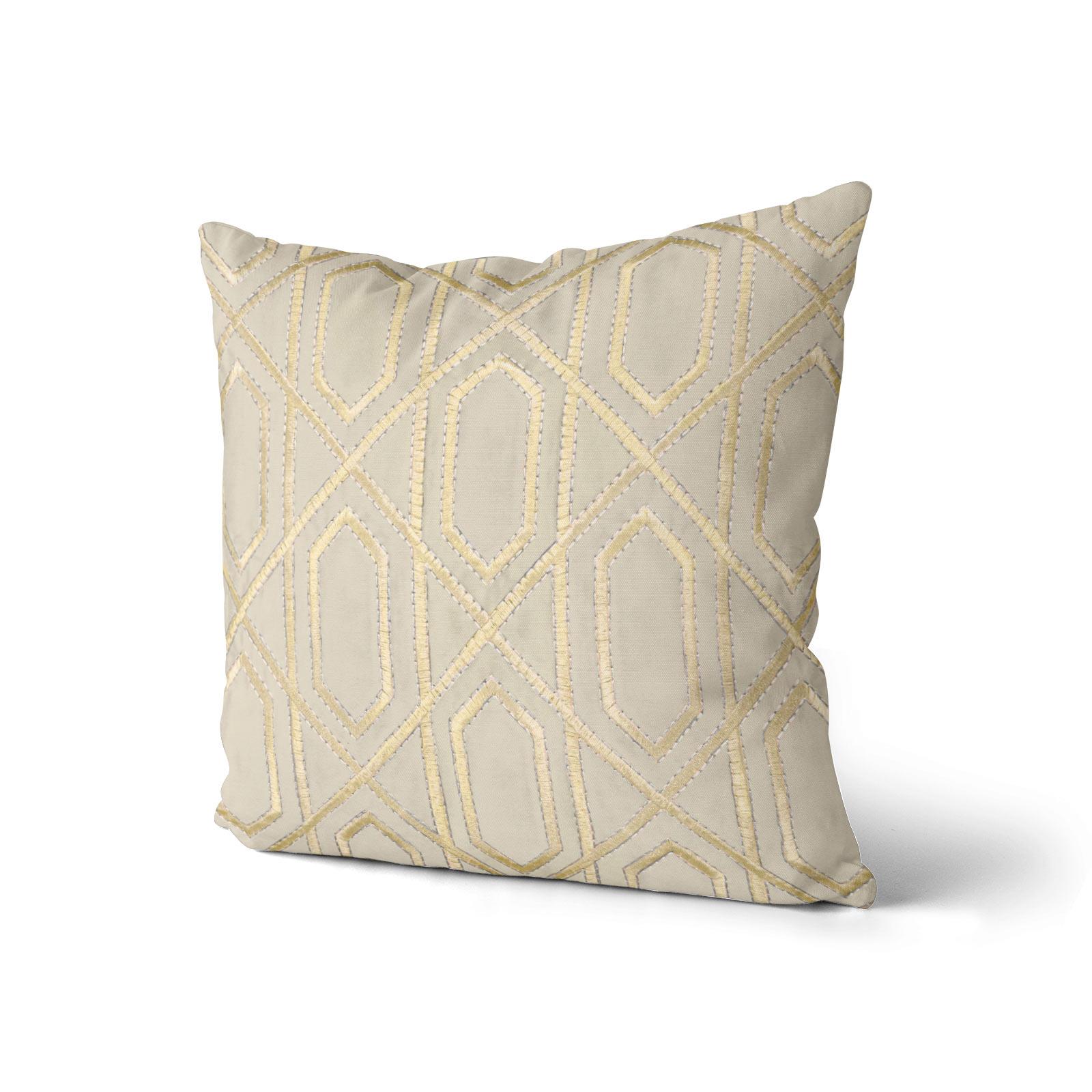 gold throw pillow
