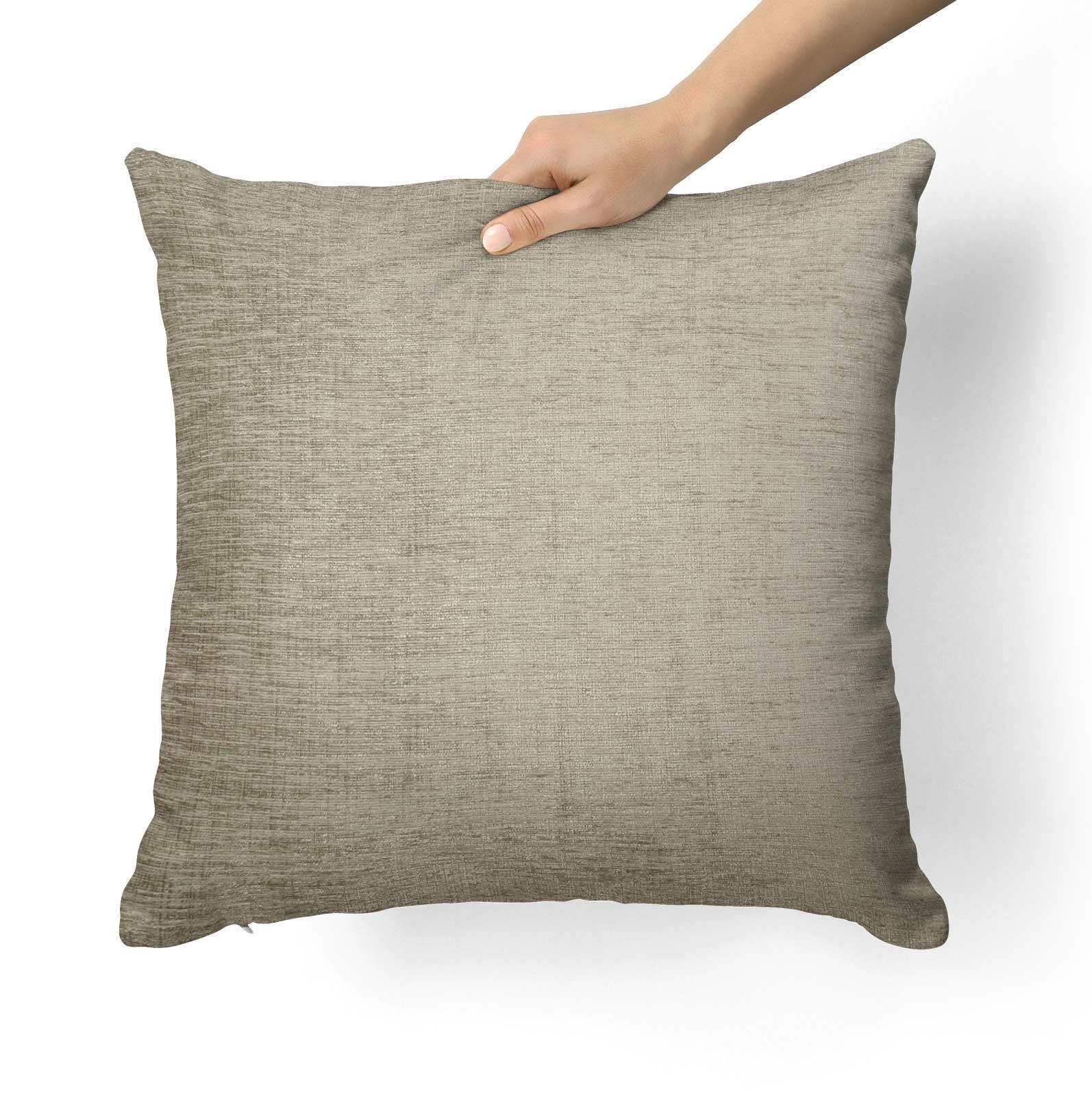 Heather Lilac Natural Cream Cushion Covers 18"x18" (45cm x 45cm) Cover