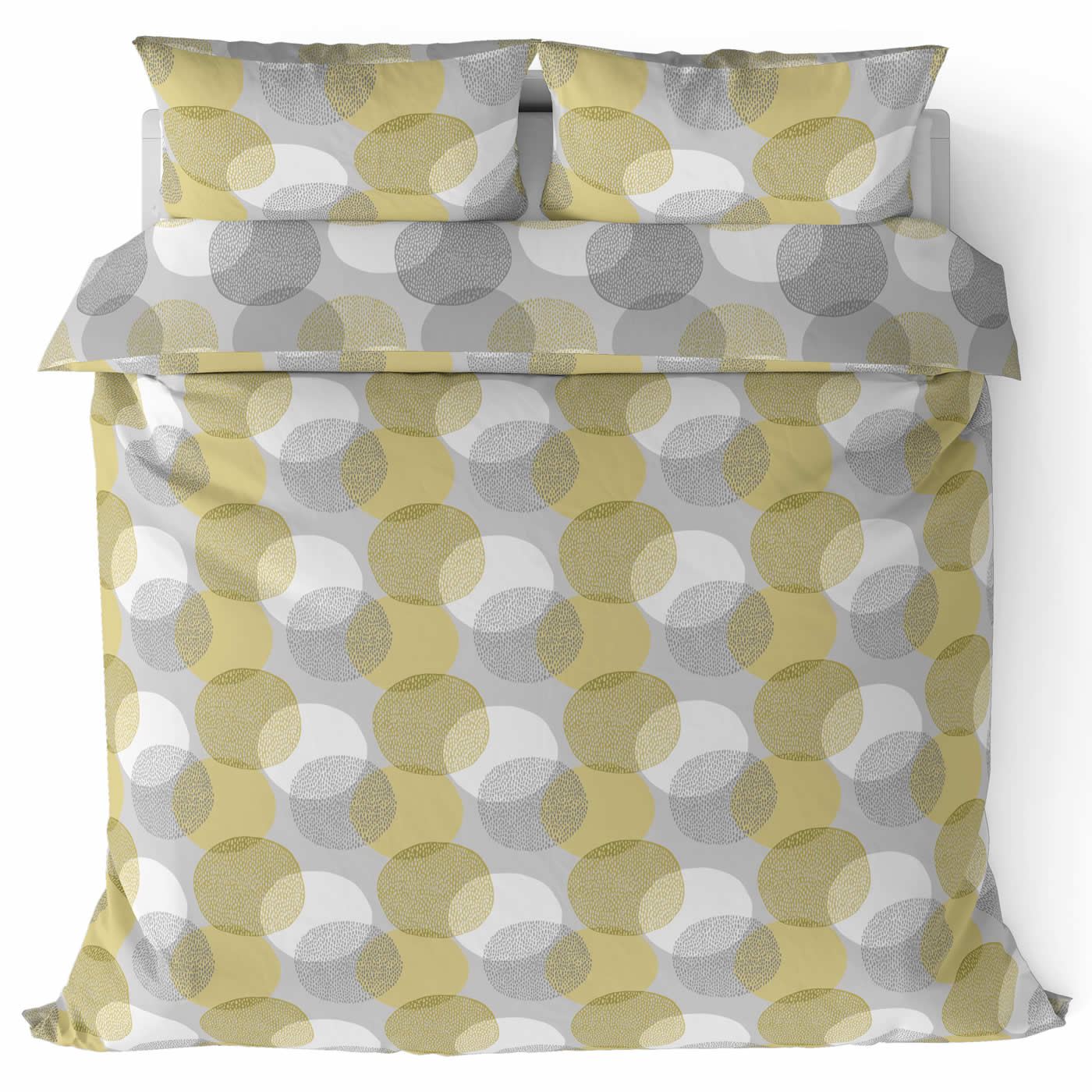 Ochre Duvet Cover Yellow Mustard Printed Quilt Set Bedding Covers Sets