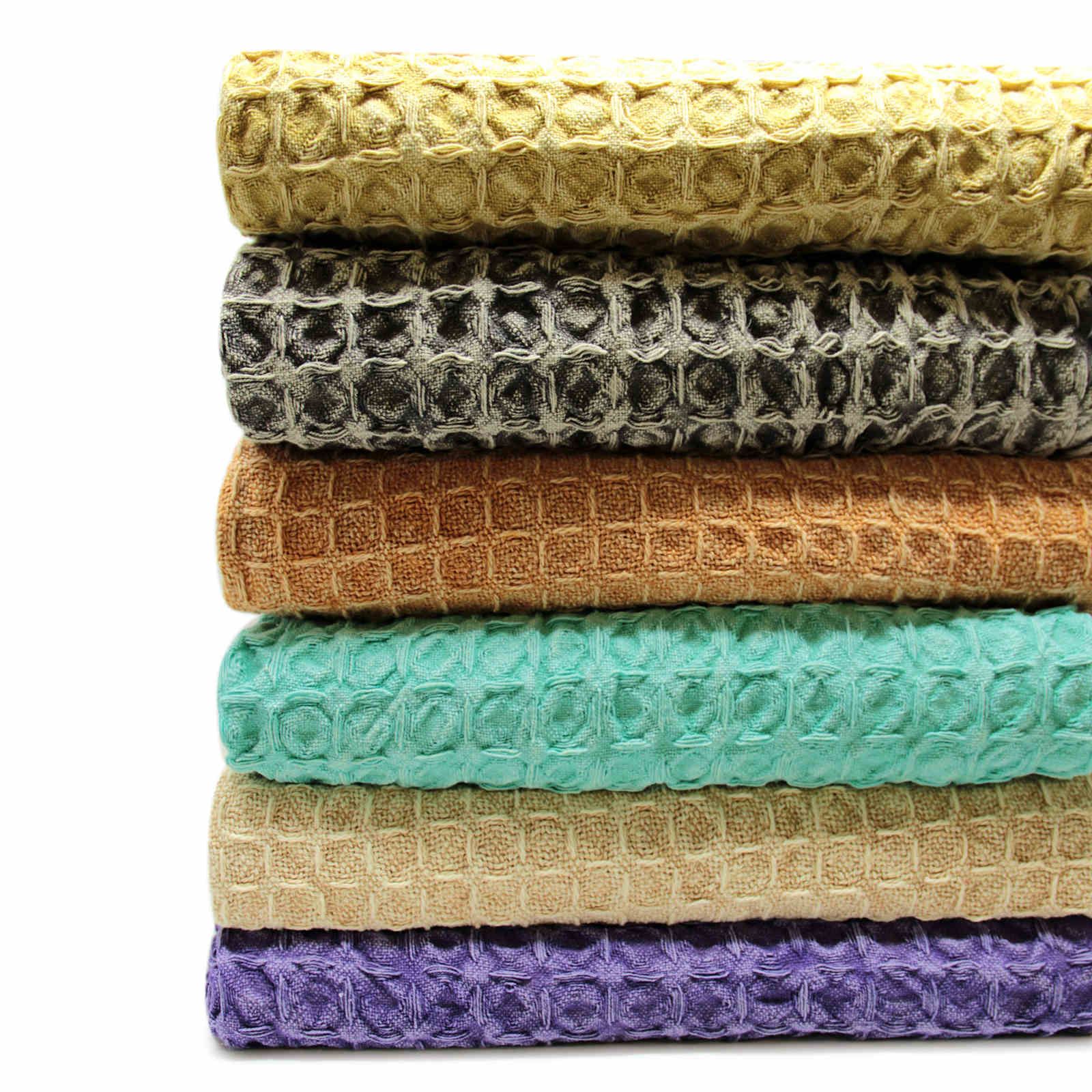 Teal 100/% Cotton Sofa Bed Throw Single Double King Size Throws
