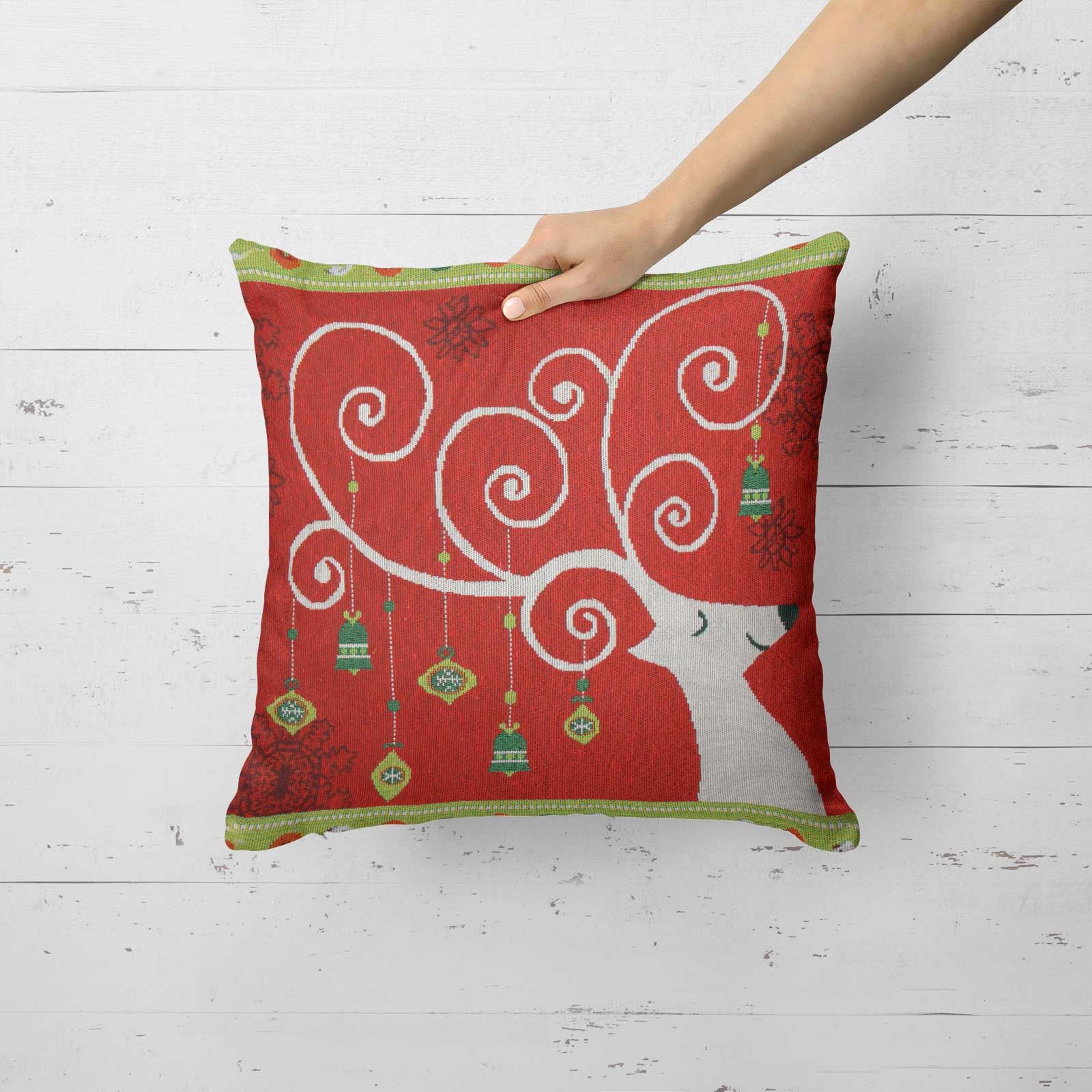 Christmas Cushion Cover Luxury Festive Xmas Chenille Tapestry Cushion Covers eBay