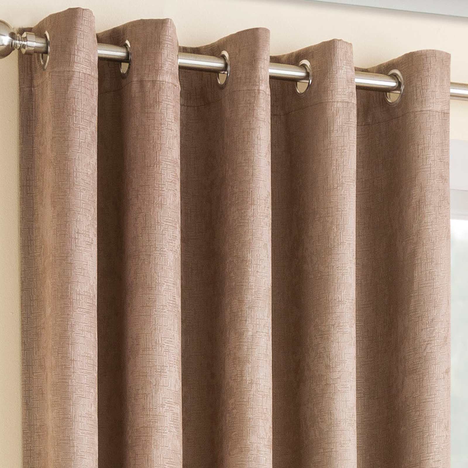 Blockout Eyelet Curtains Vogue Energy Saving Thermal Ring Top Curtain