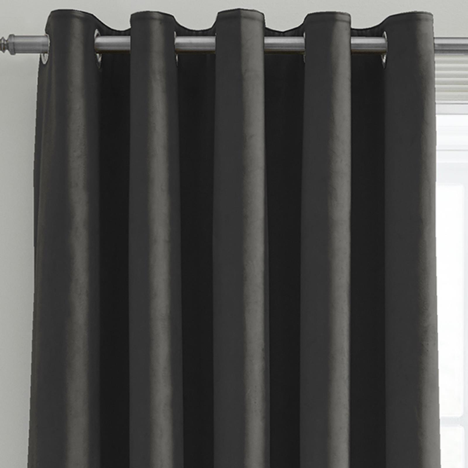 Blackout Eyelet Curtains Montrose Velvet Curtain Pairs Laurence Llewelyn-Bowen Świetna wartość, prawdziwa gwarancja