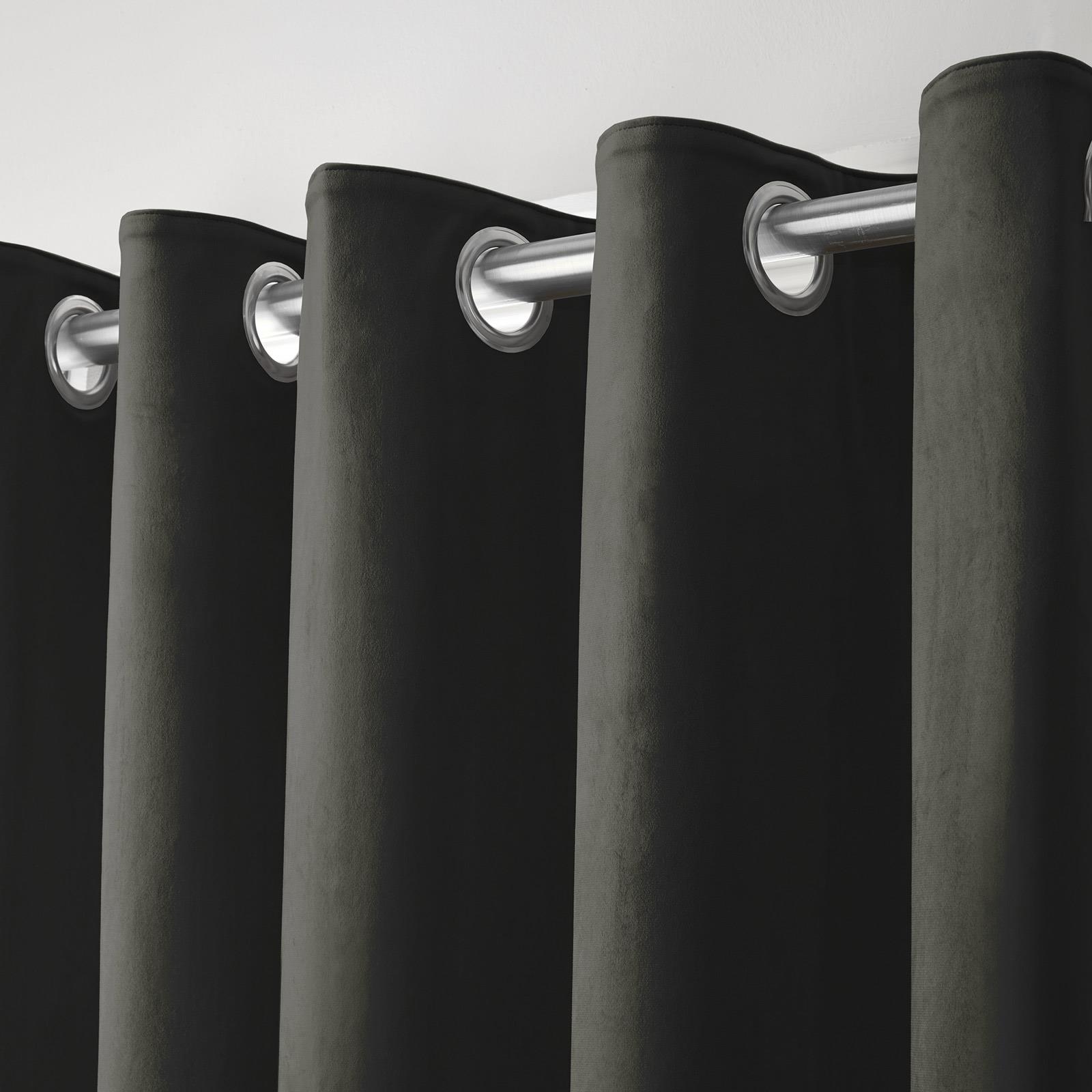 Blackout Eyelet Curtains Montrose Velvet Curtain Pairs Laurence Llewelyn-Bowen Świetna wartość, prawdziwa gwarancja