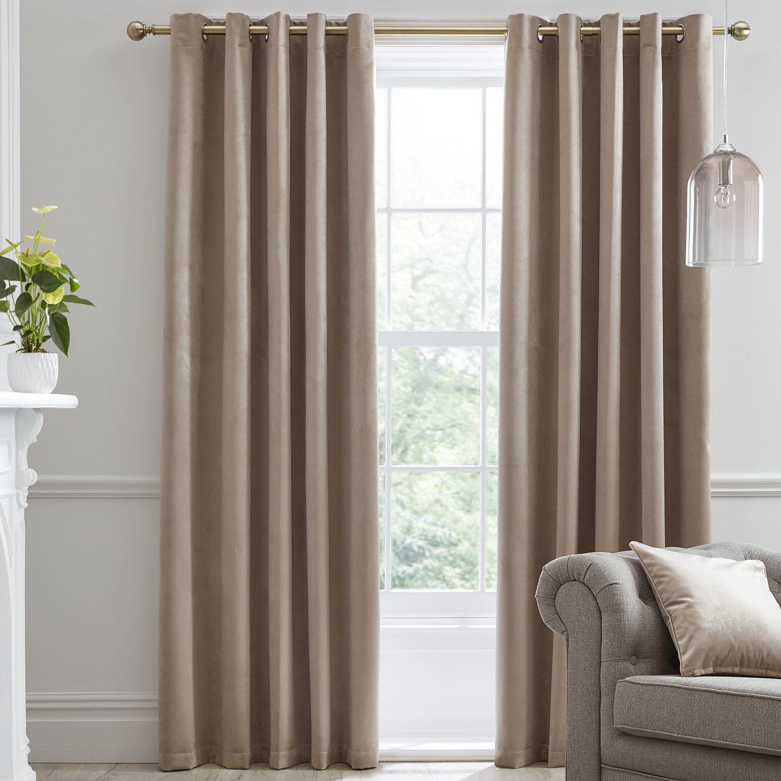 Blackout Eyelet Curtains Montrose Velvet Curtain Pairs Laurence Llewelyn-Bowen Świetna wartość, prawdziwa gwarancja