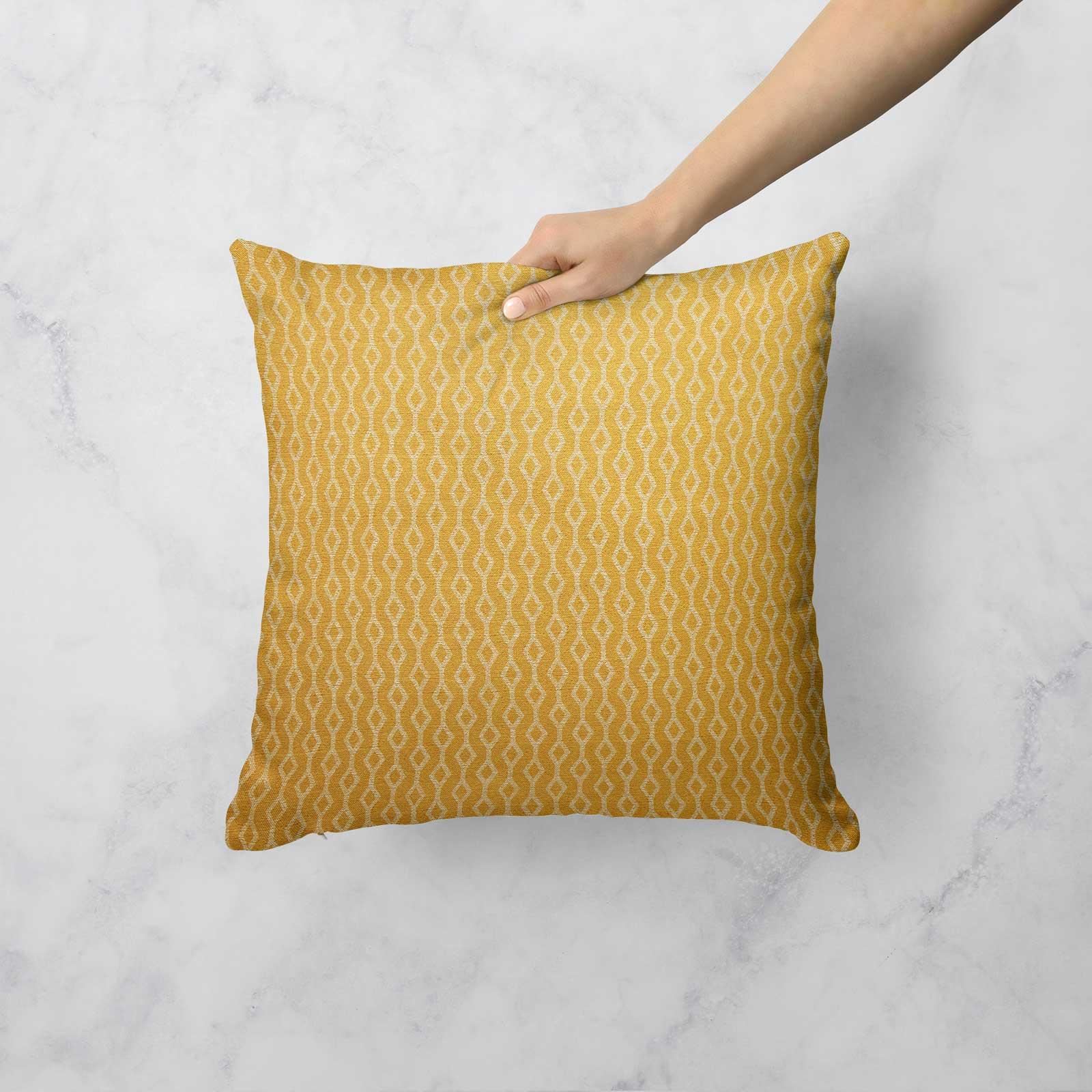 Grey Ochre Mustard Cushion Cover Collection 17"/18" Covers Filled