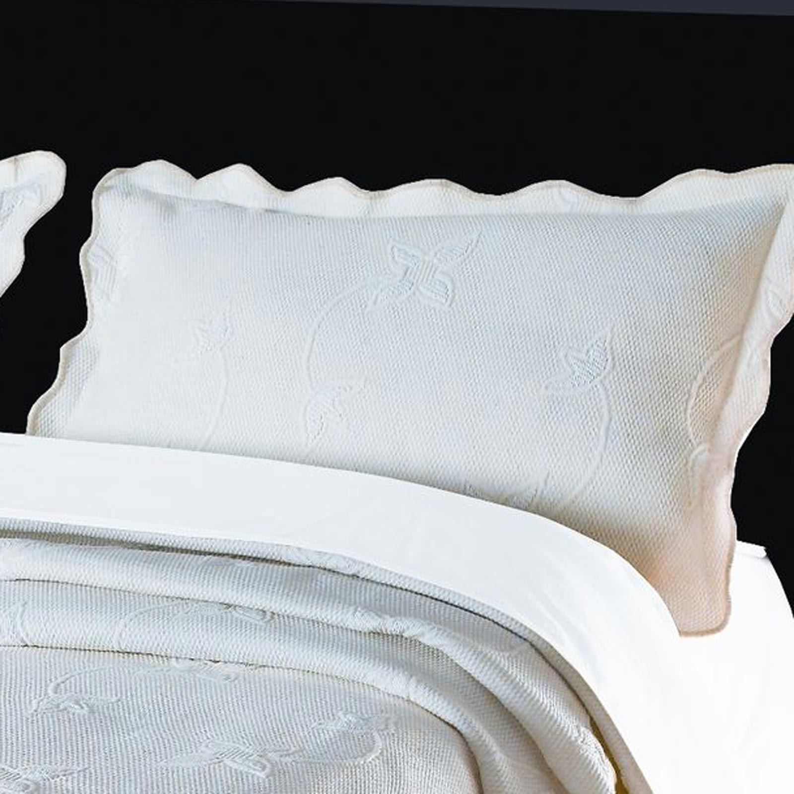 Floral Julia Bedspread Luxury Cotton Blend Bed Spread Throw Blanket