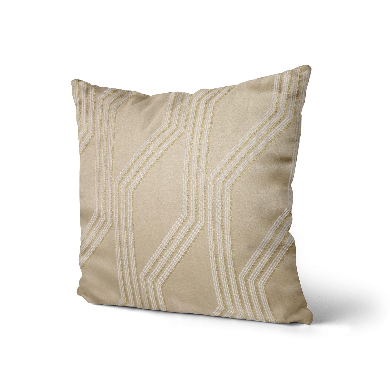 Gold Cushion Covers Cream Natural Metallic Sparkle Throw Cushion Cover
