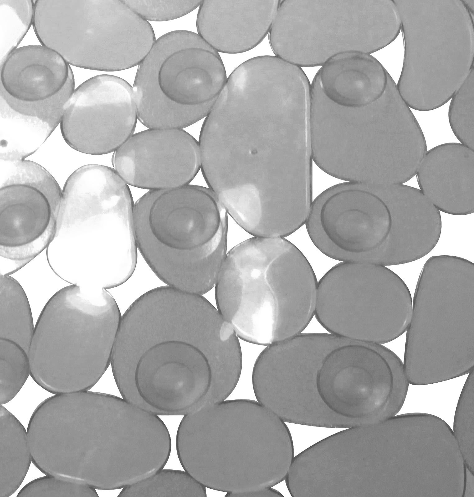 NON SLIP PEBBLE BATH MAT DURABLE PVC ANTI SLIP SHOWER MAT 68CM X 36CM