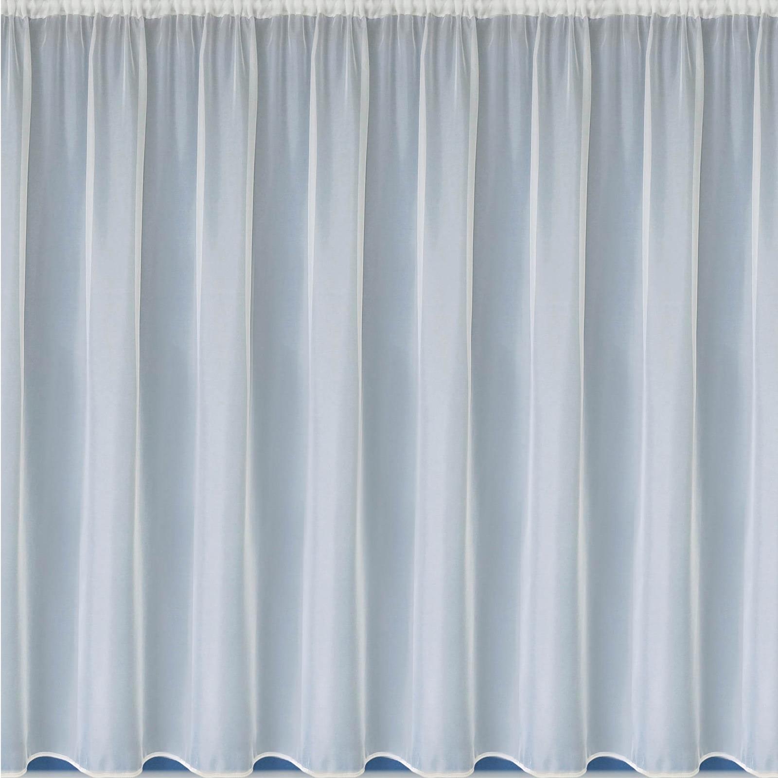 White Net Curtains Plain Ready to Hang PreCut Voile Sheer Nets Curtain