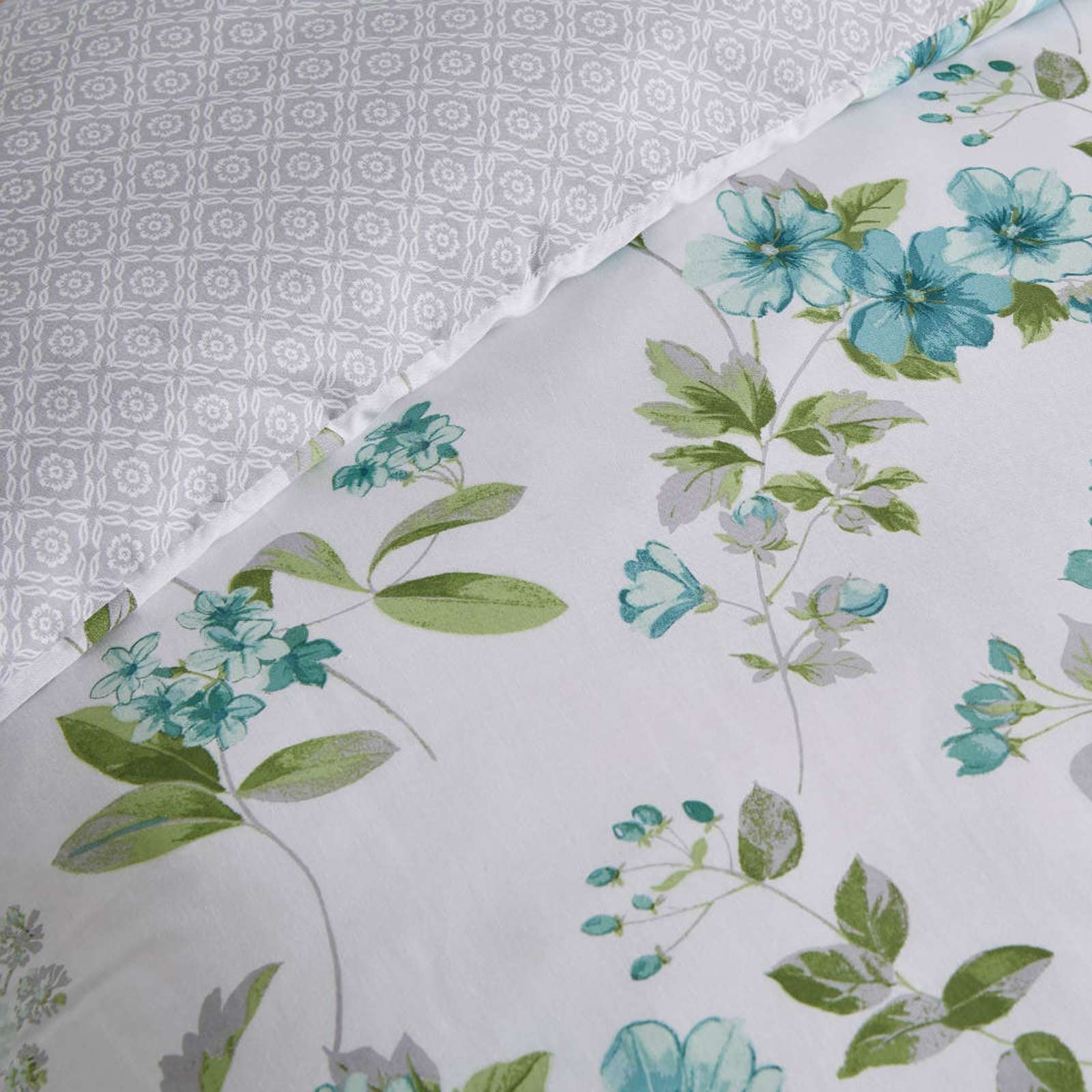 Floral Duvet Covers Lorena Vintage Flower Print Cotton Blend Bedding