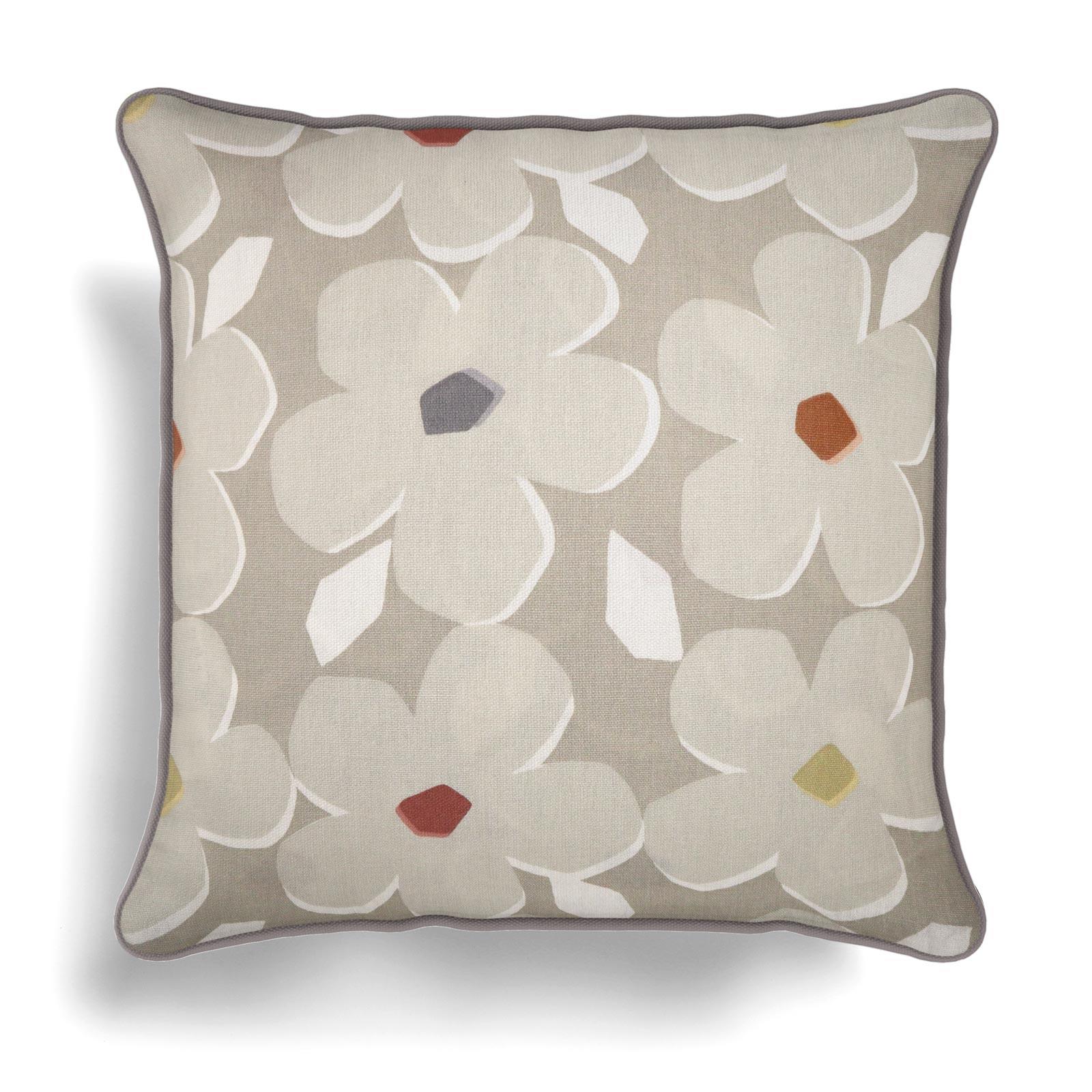 43 cm Cushion Covers 2 X Beige Grey Cream Polaire Check 17" 43 cm Cushion Covers 2 X Beige Grey Cream Polaire Check 17"