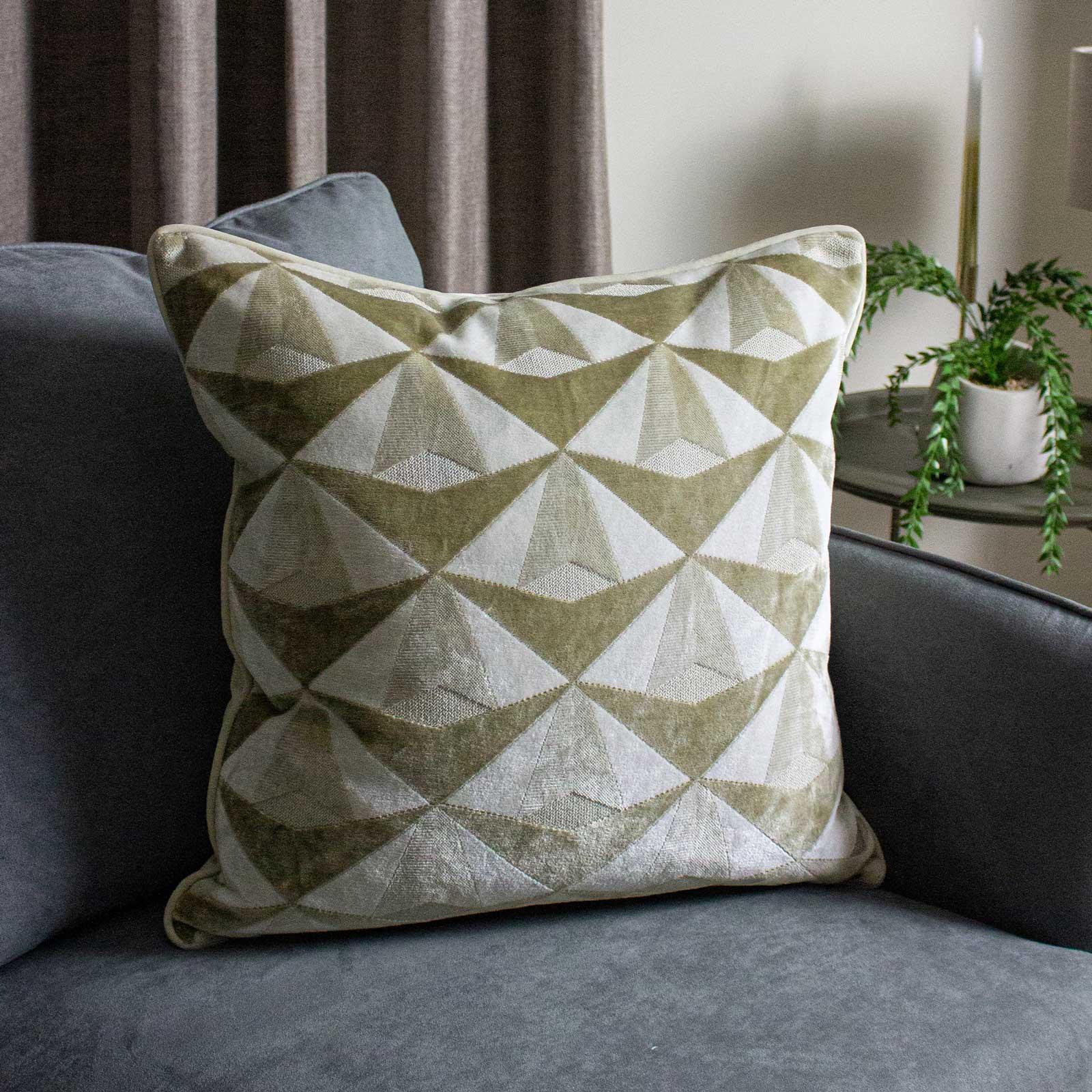 Geometric Cushion Covers Leveque Deco Velvet Cushions Cover 20" x 20