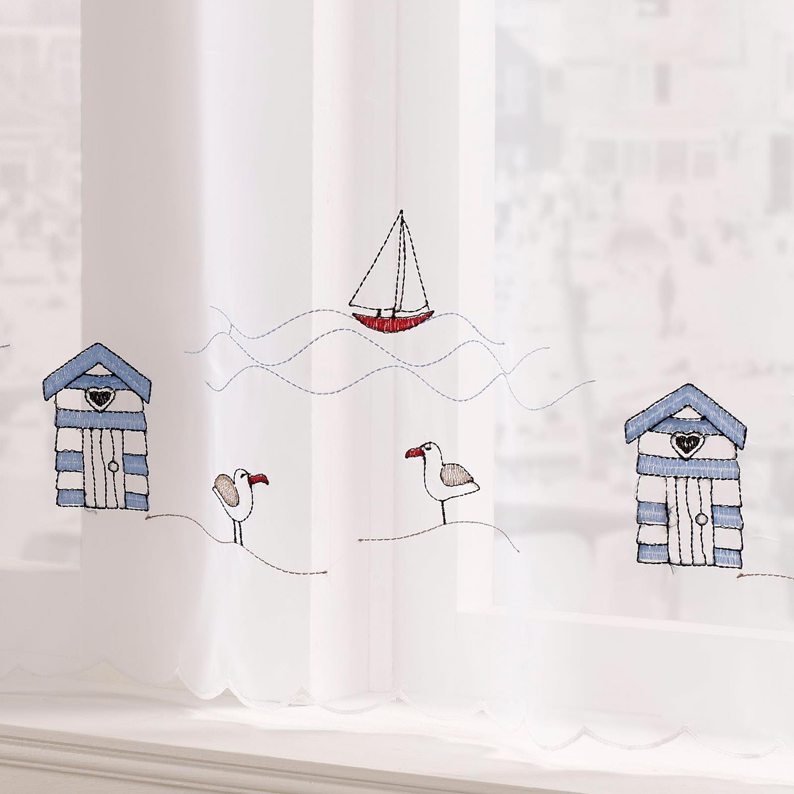 VOILE CAFE PANEL KITCHEN BATHROOM READY MADE NET CURTAINS 18" & 24