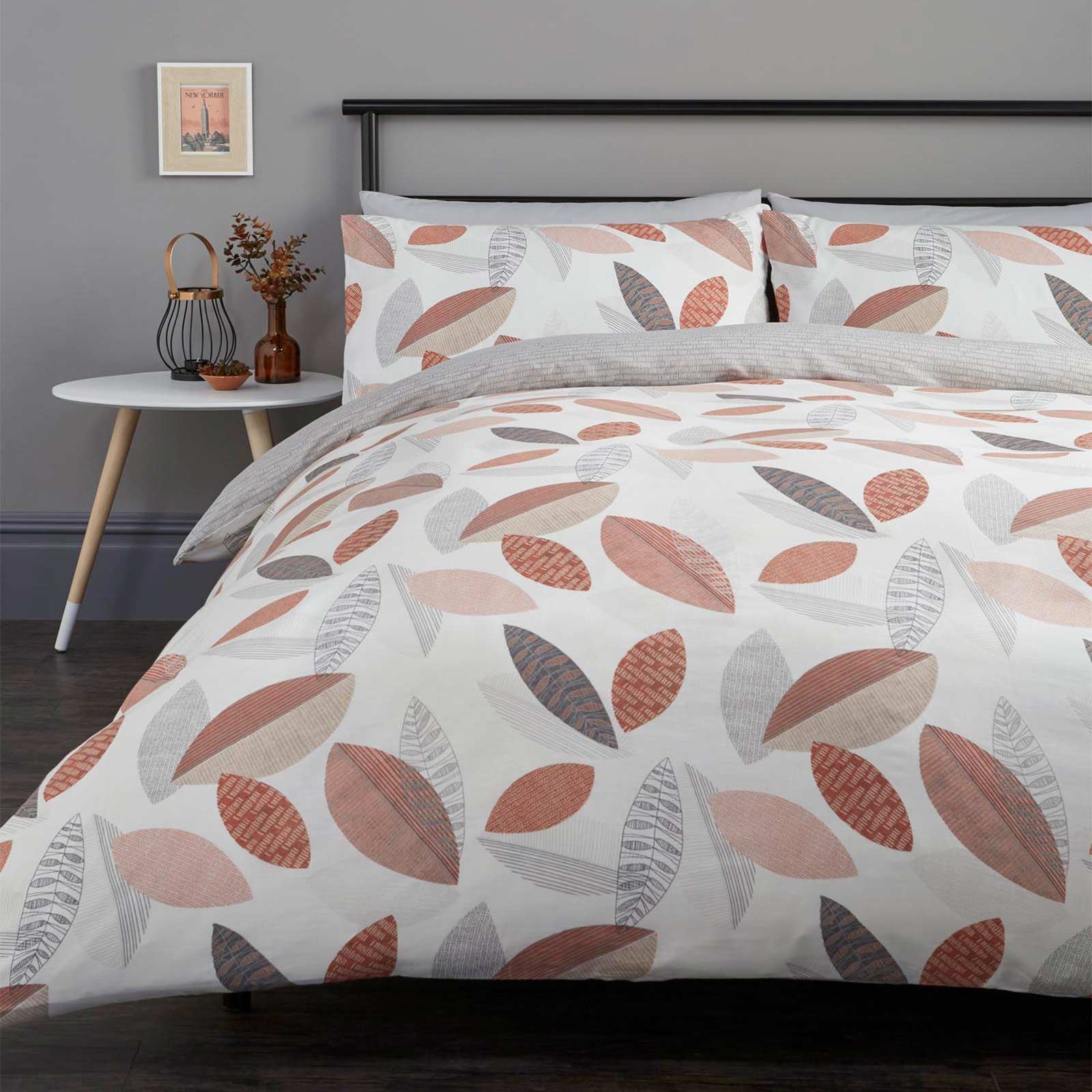 Duvet Covers Spice Terracotta Copper Quilt Covers Printed Bedding Sets