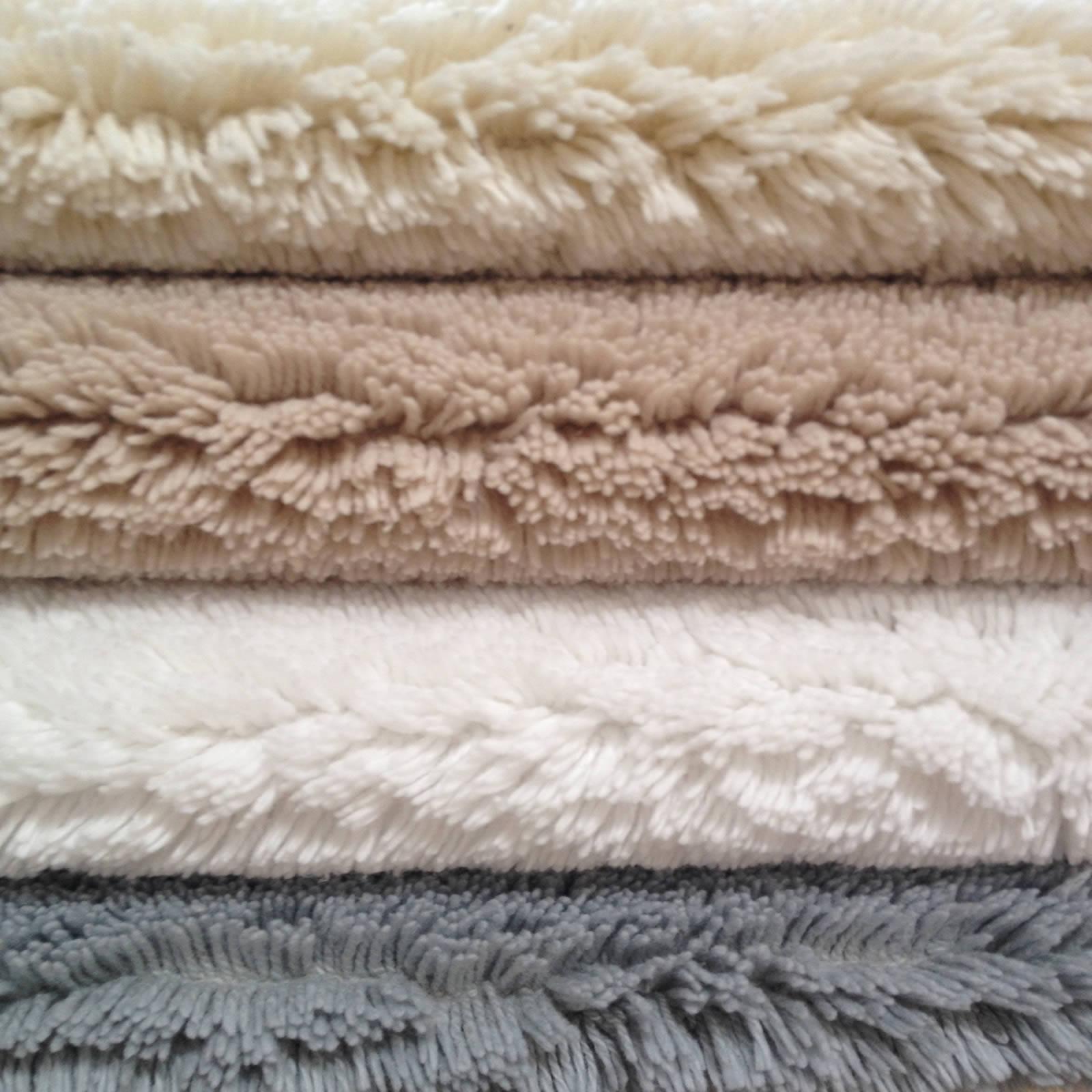 Fluffy Bath Mat Rugs 100 Cotton Deep Pile Luxury Bathroom Shower