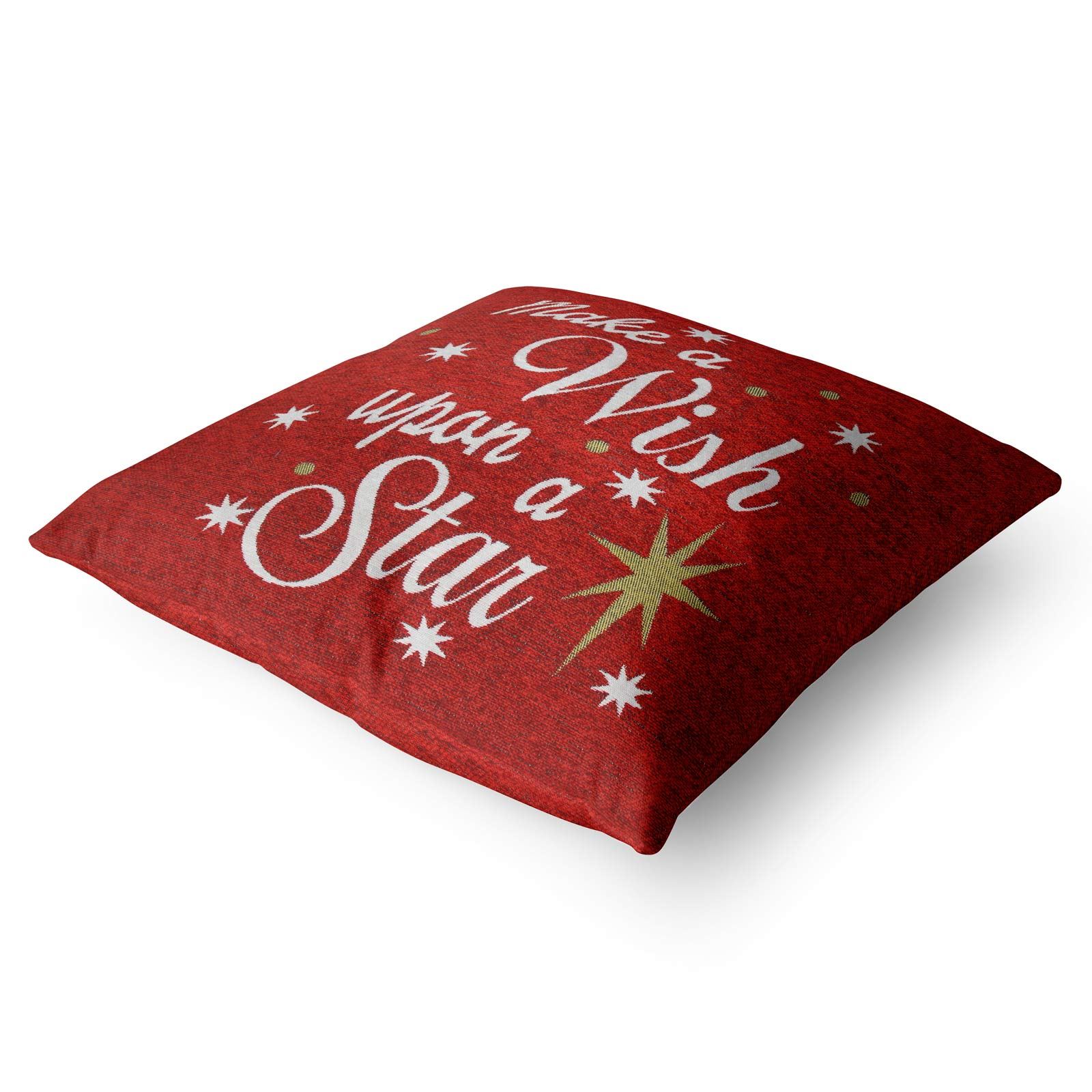 Christmas Cushion Cover Luxury Festive Xmas Chenille Tapestry Cushion