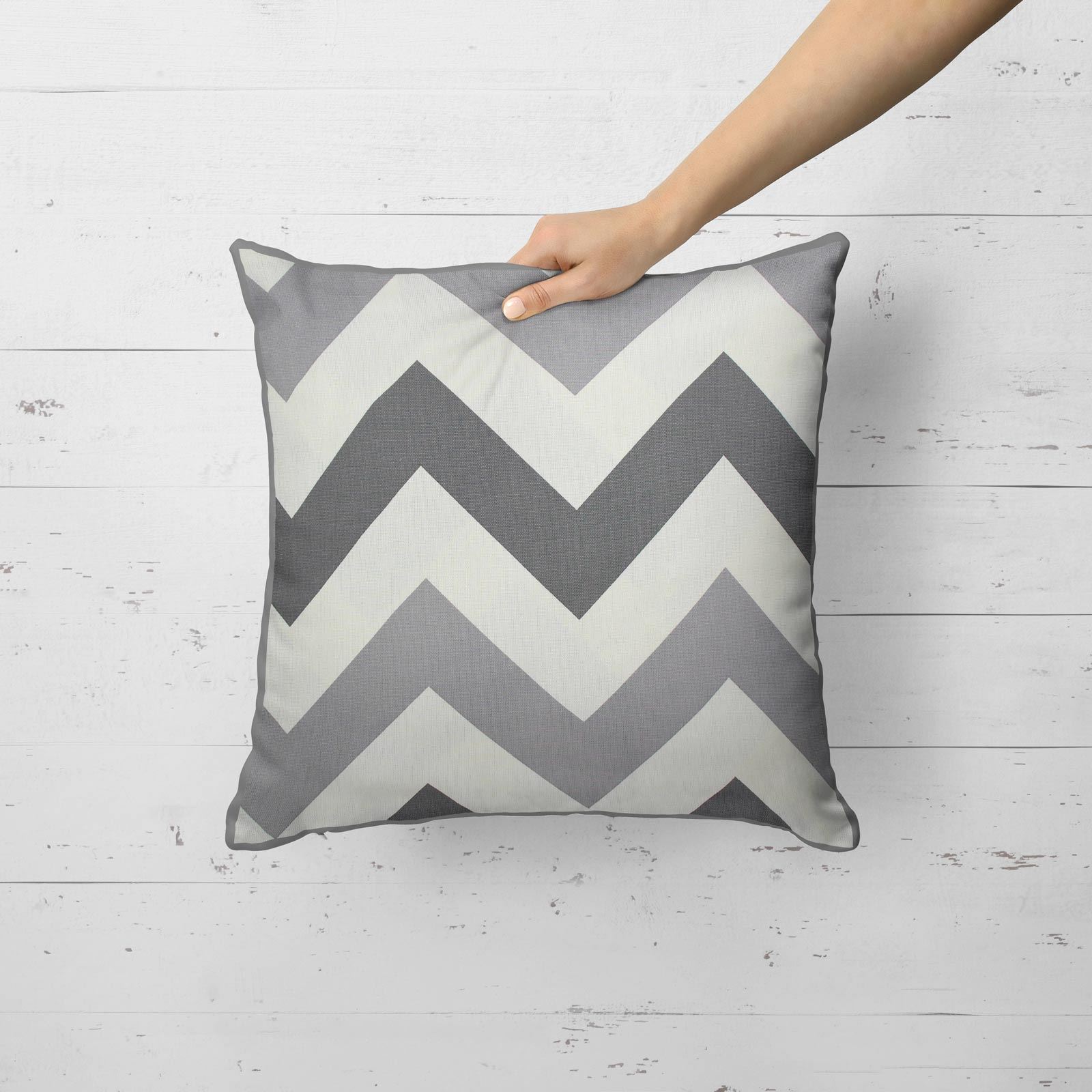 Grey Ochre Mustard Cushion Cover Collection 17"/18" Covers Filled