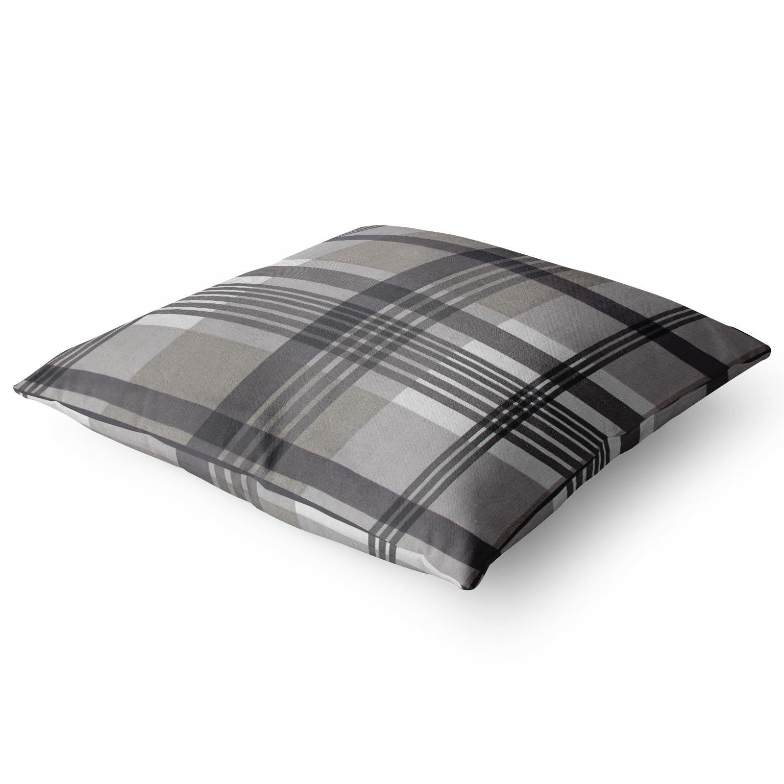 Grey Cushion Covers Charcoal Silver Sofa Throw Cushion Cover 18" x 18