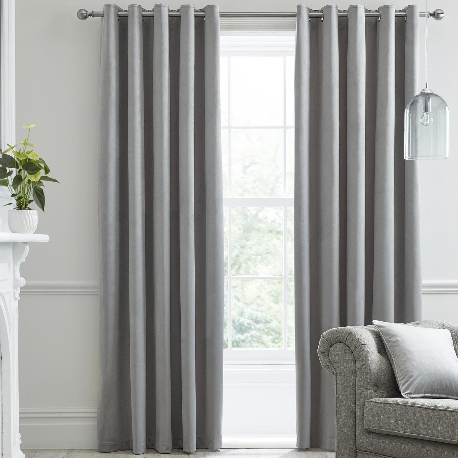 Blackout Eyelet Curtains Montrose Velvet Curtain Pairs Laurence Llewelyn-Bowen Świetna wartość, prawdziwa gwarancja