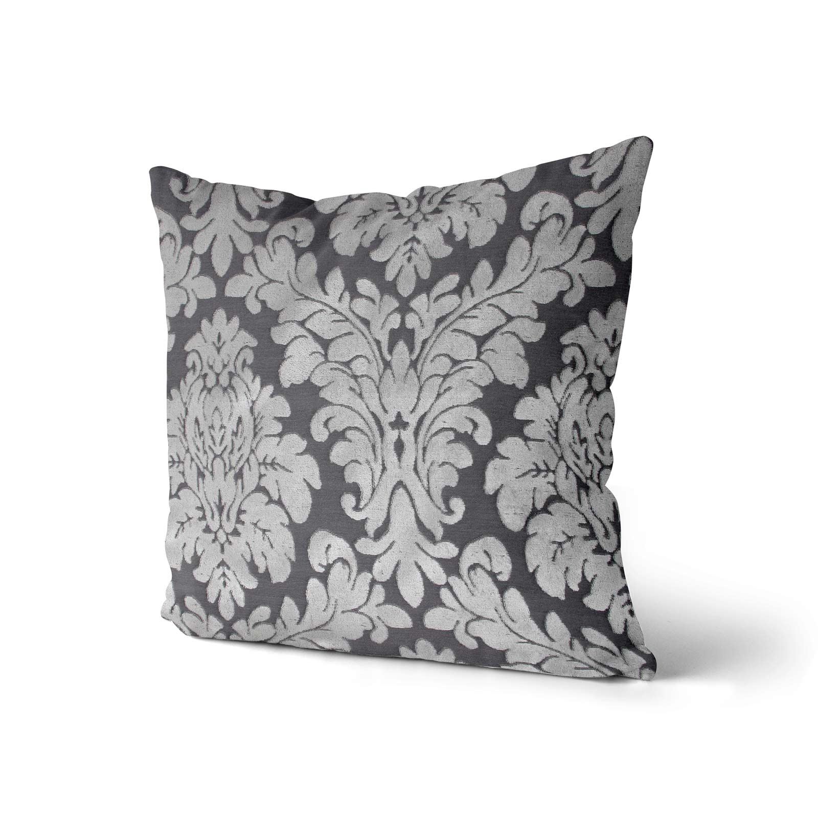 Charcoal Grey Silver Pewter Cushion Covers 18" x 18" (45cm x 45cm