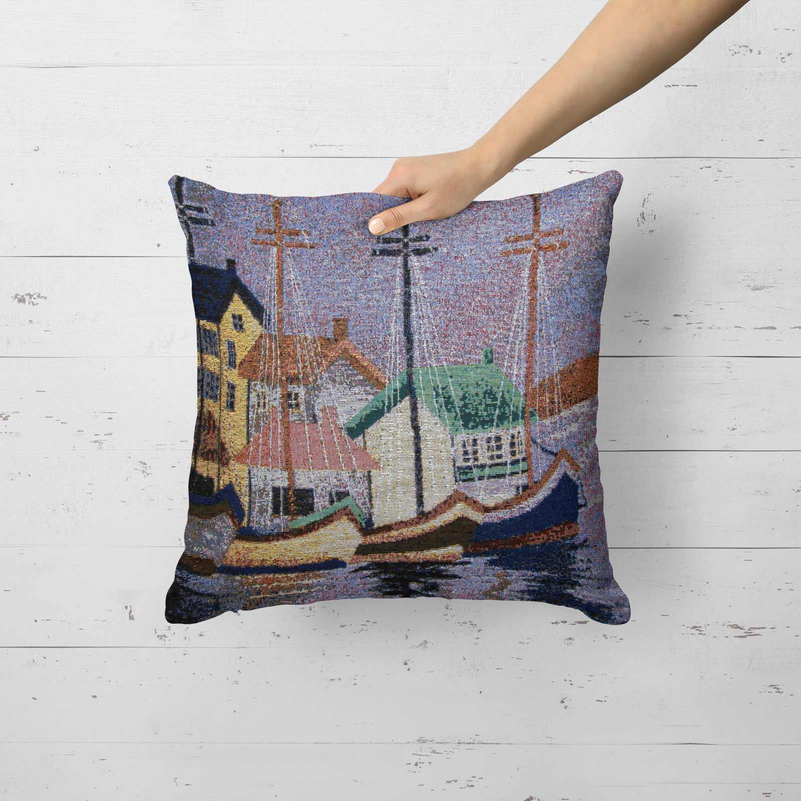 Tapestry Cushion Covers Seaside Beach Nautical Vintage Throw Cushions 18/" x 18/"