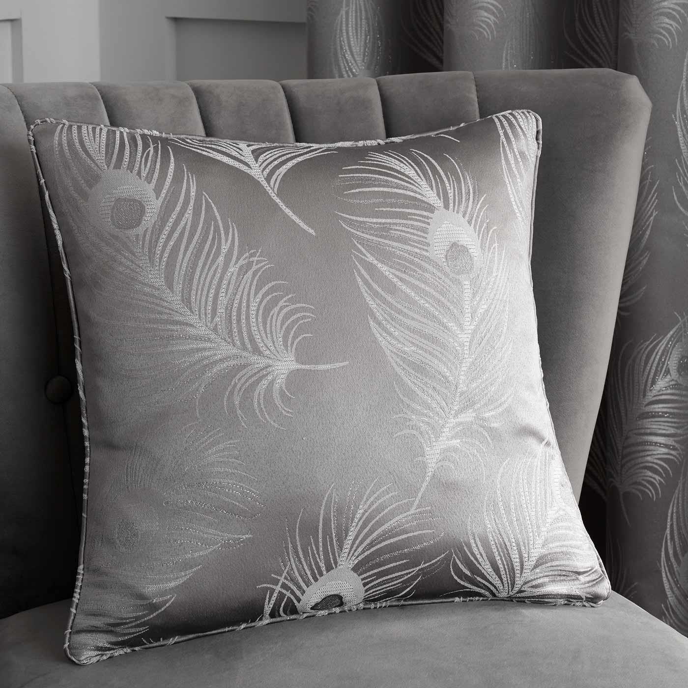 silver cushion covers ebay