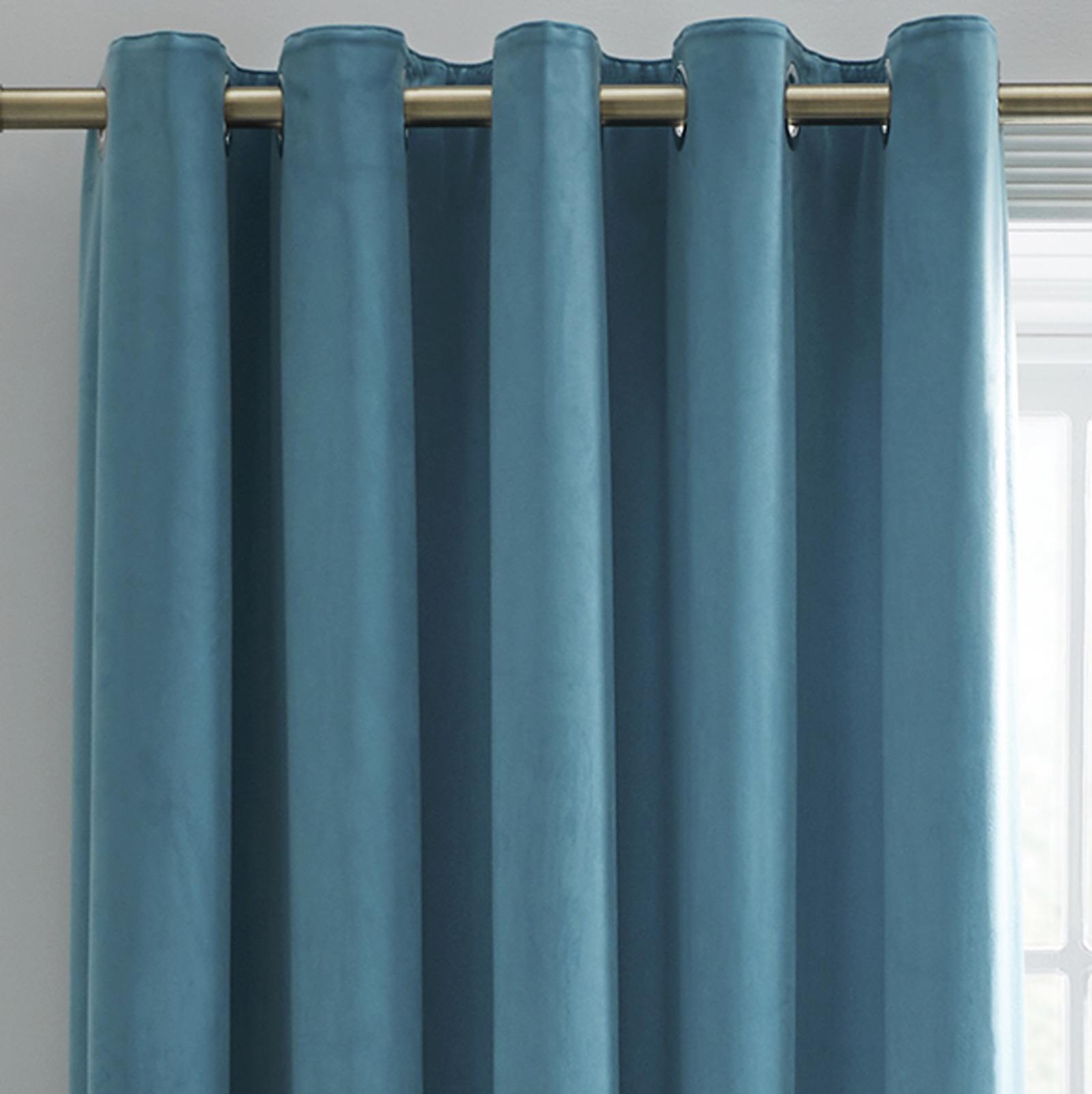 Blackout Eyelet Curtains Montrose Velvet Curtain Pairs Laurence Llewelyn-Bowen Świetna wartość, prawdziwa gwarancja