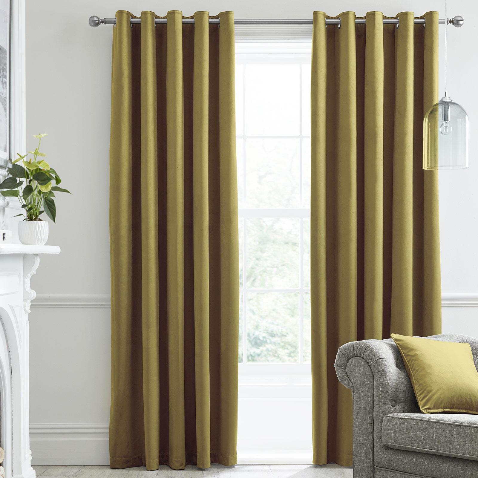Blackout Eyelet Curtains Montrose Velvet Curtain Pairs Laurence Llewelyn-Bowen Świetna wartość, prawdziwa gwarancja