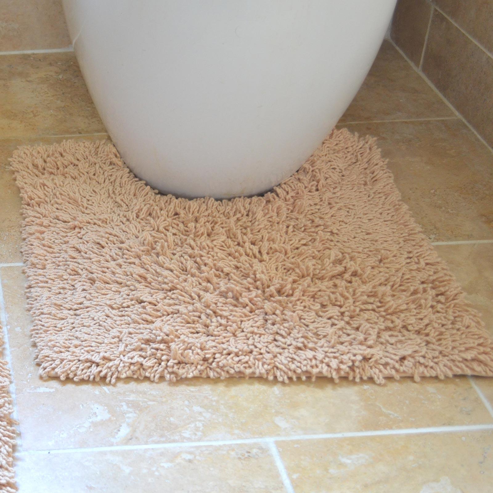 2 Piece Bath Mat Pedestal Set Tumble Twist 100 Cotton Bath Toilet