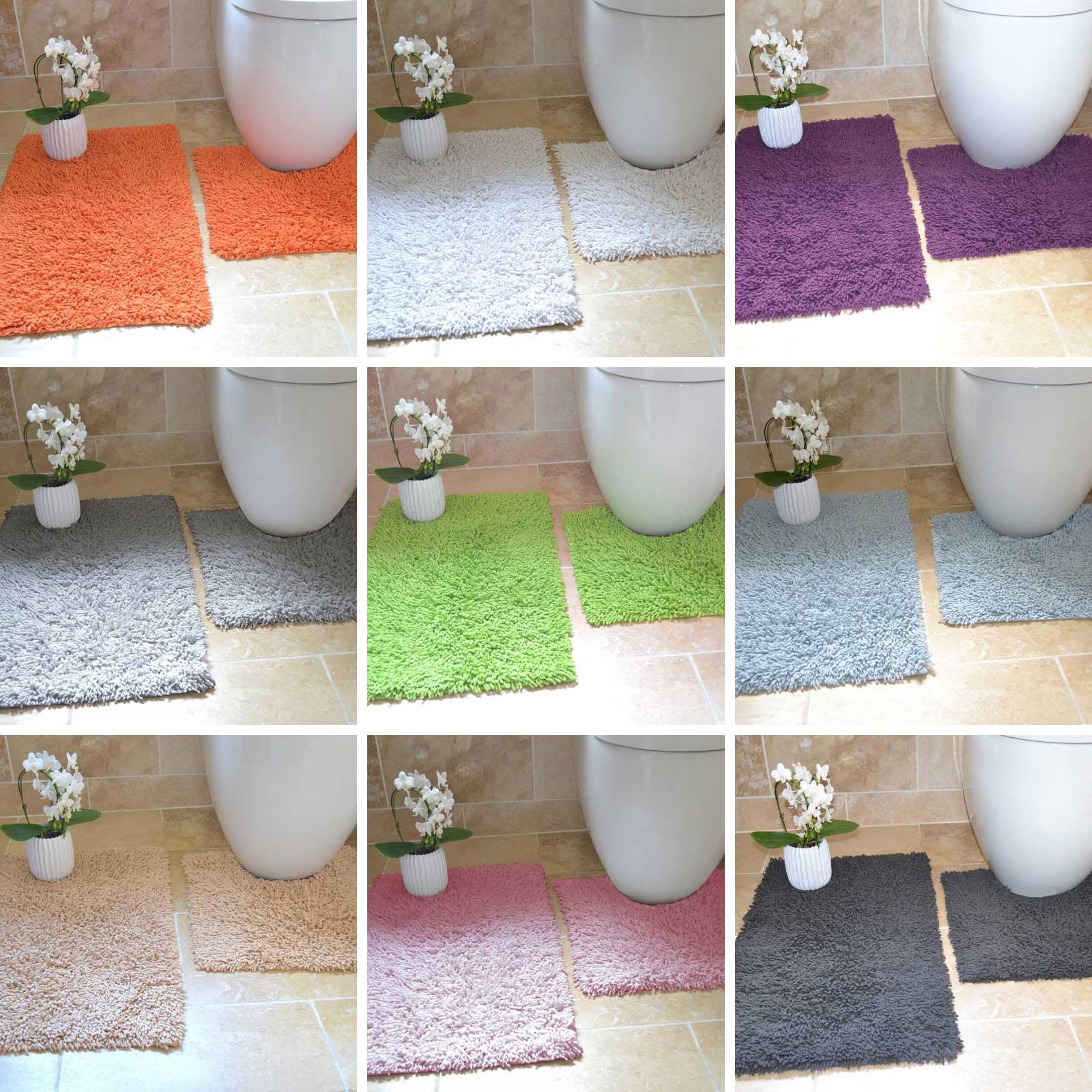 2 Piece Bath Mat Pedestal Set Tumble Twist 100 Cotton Bath Toilet