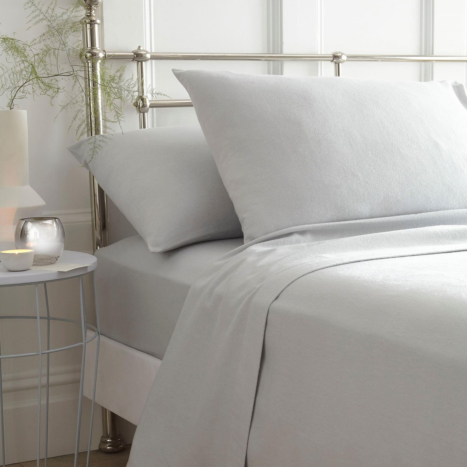 100/% Brushed Cotton Flannelette Flat Bed Sheet Bedsheet Or Pillowcase Cover