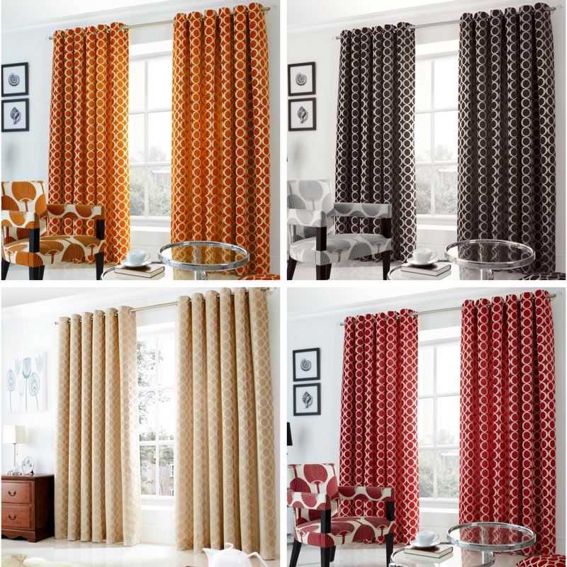 Oh Eyelet Chinelle Curtains Ring Top Fully Lined Alan Symonds New