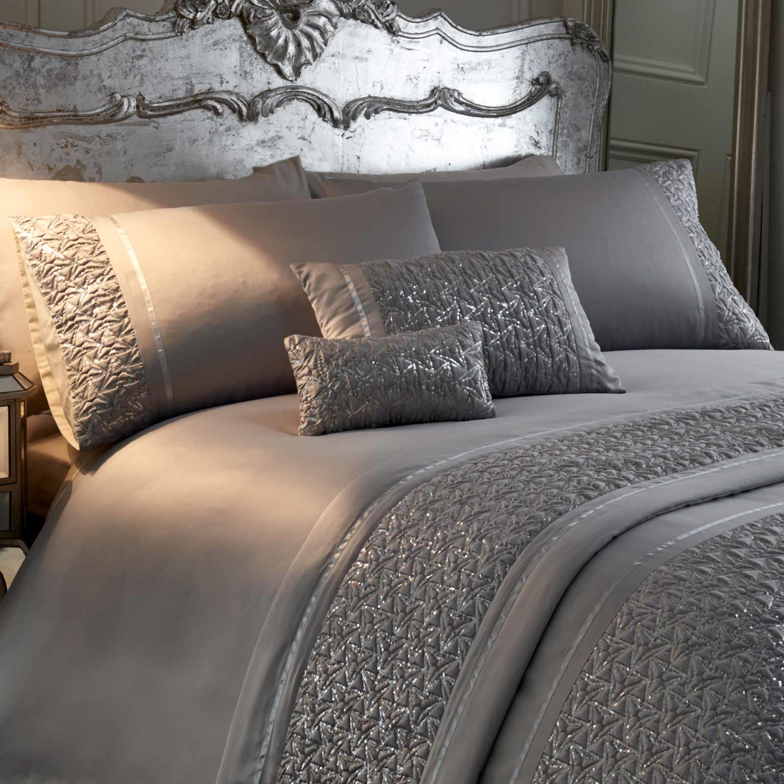 gray bed set