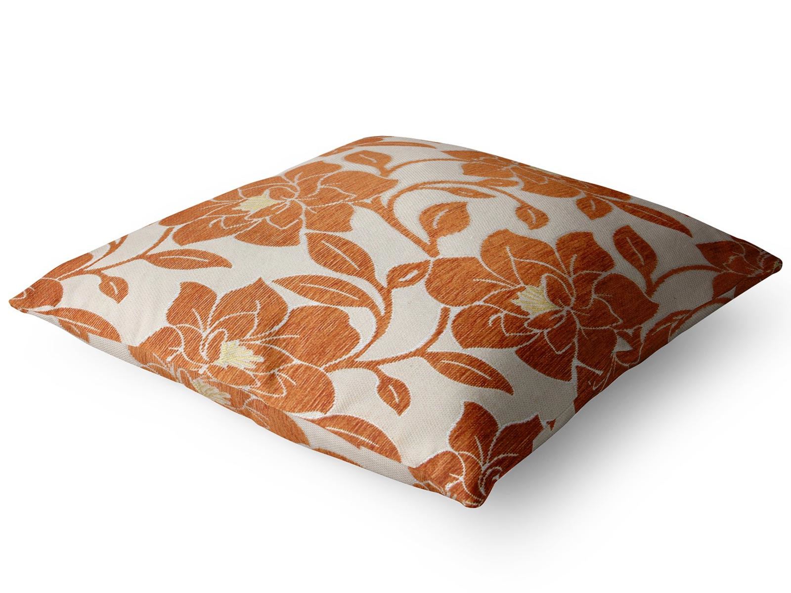 Orange Terracotta Natural Cream Cushion Covers 18"x18"(45cmx45cm) Cover